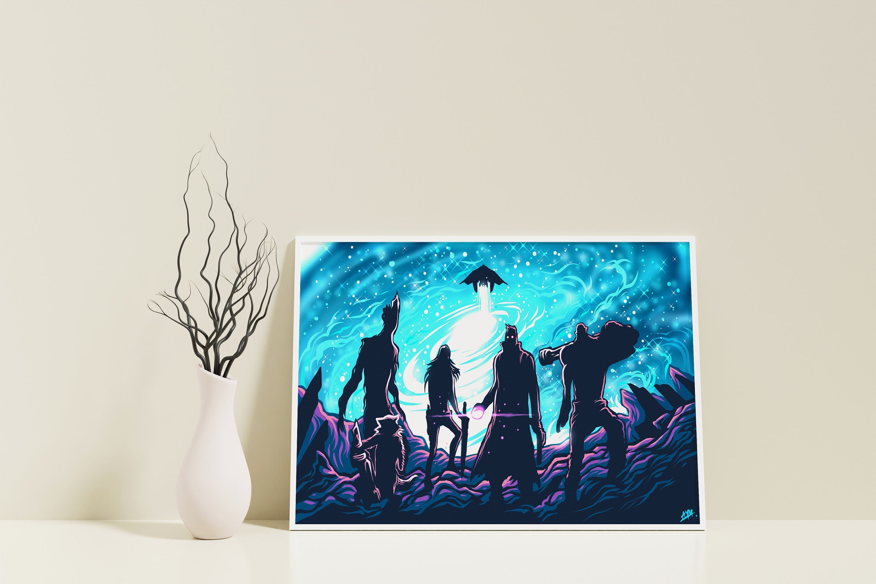 Galaxy Defender Canvas Poster