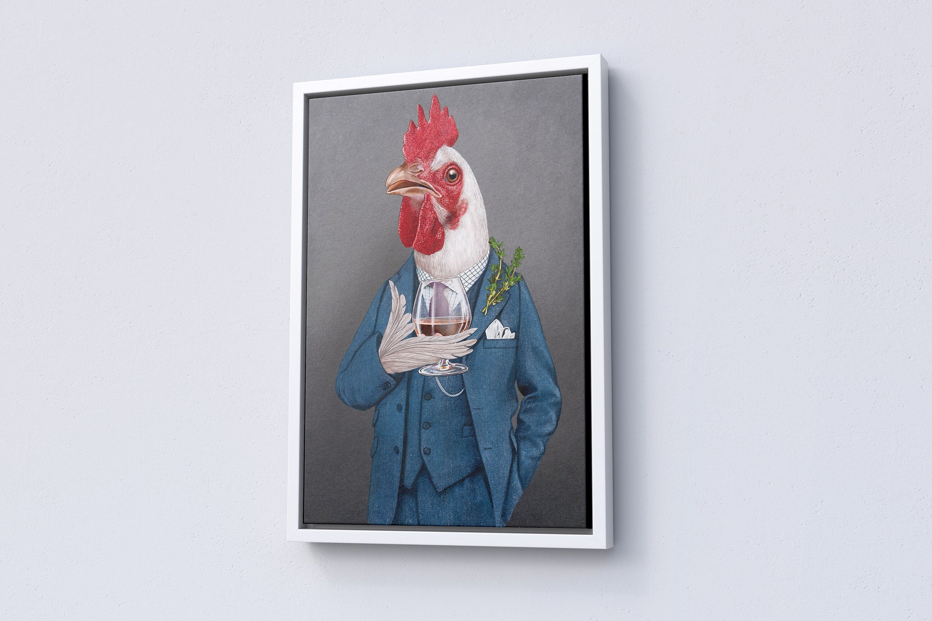 Funny Animal Portrait Canvas Art