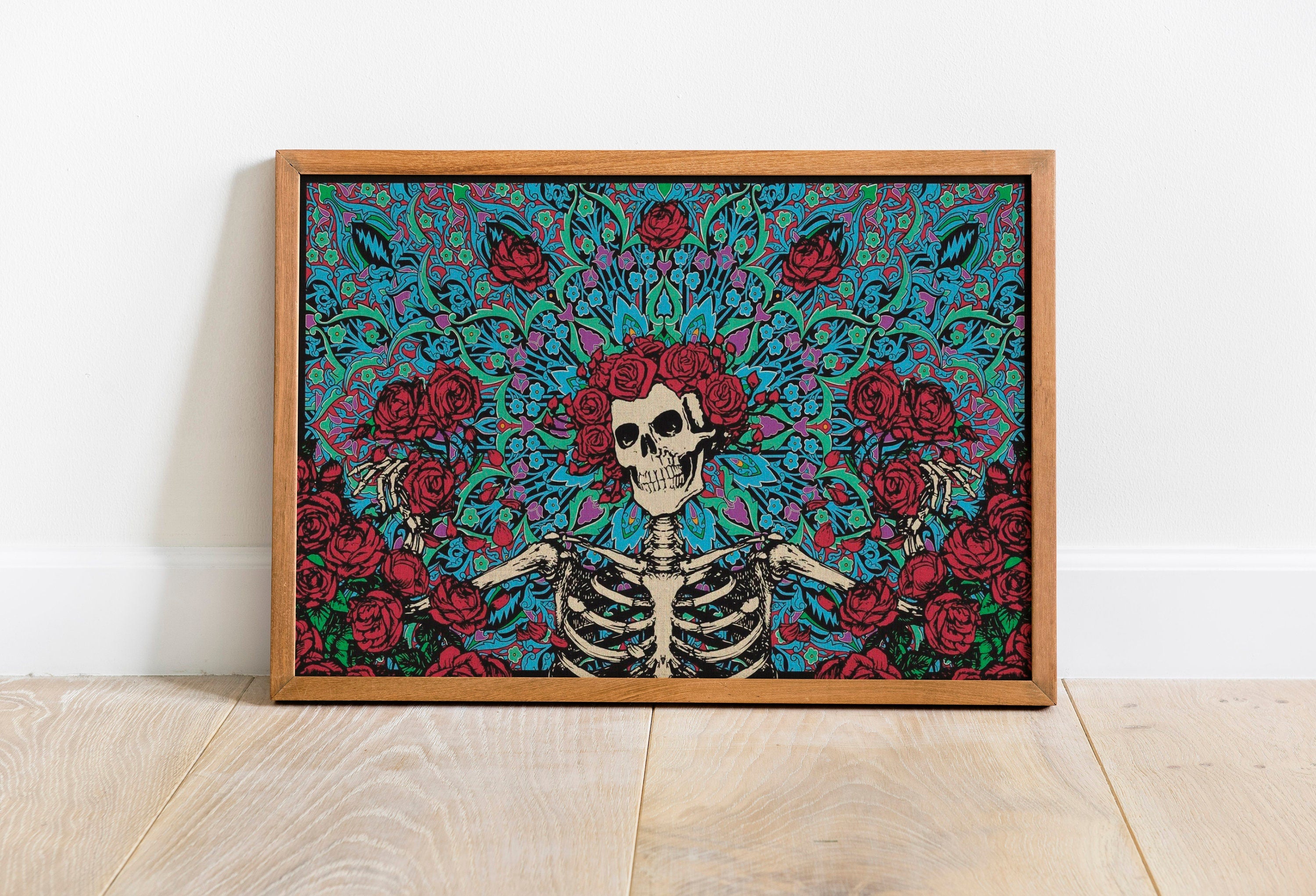 Illustrasyon Skeleton Canvas Wall Art