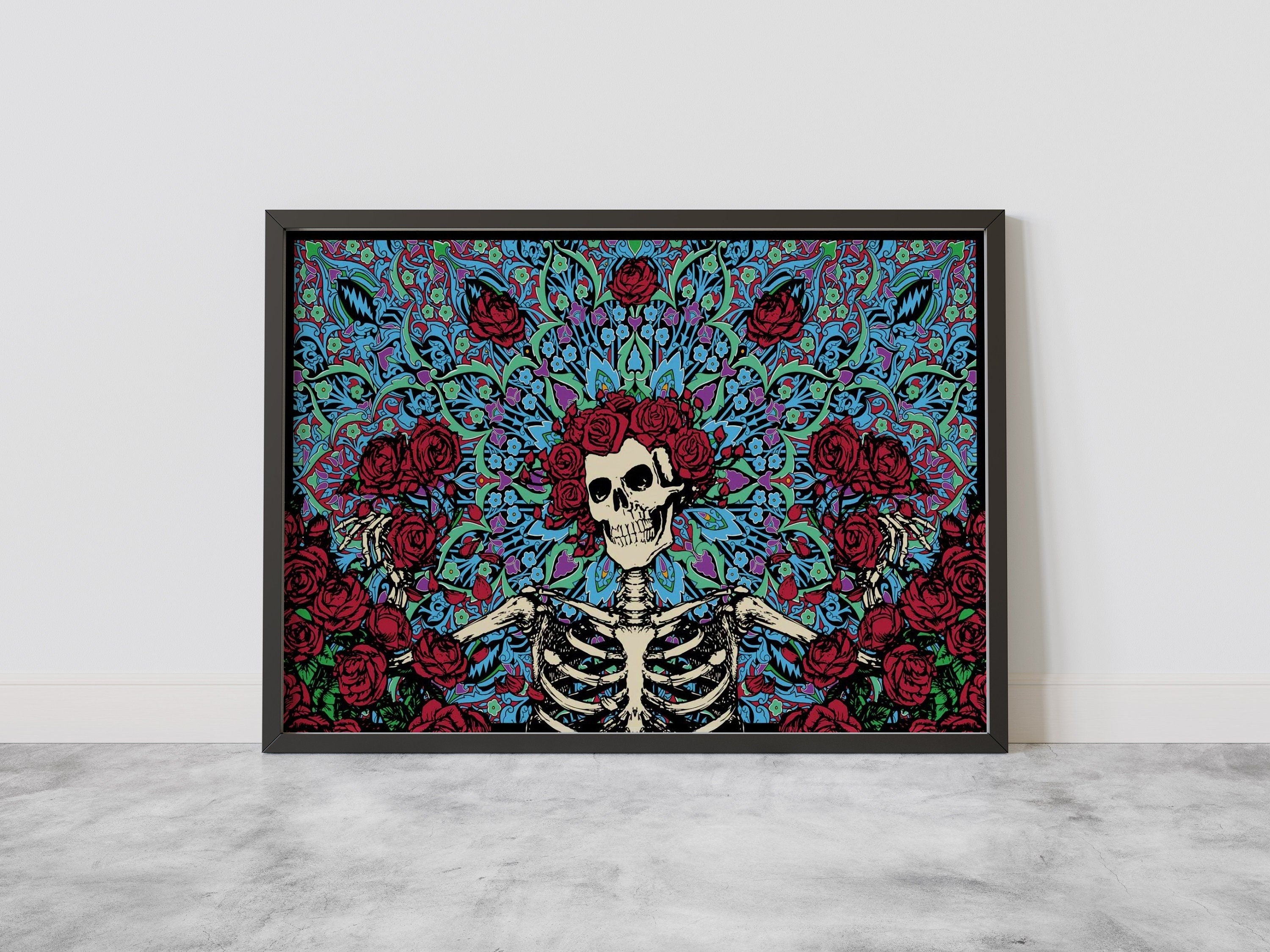 Illustrasyon Skeleton Canvas Wall Art