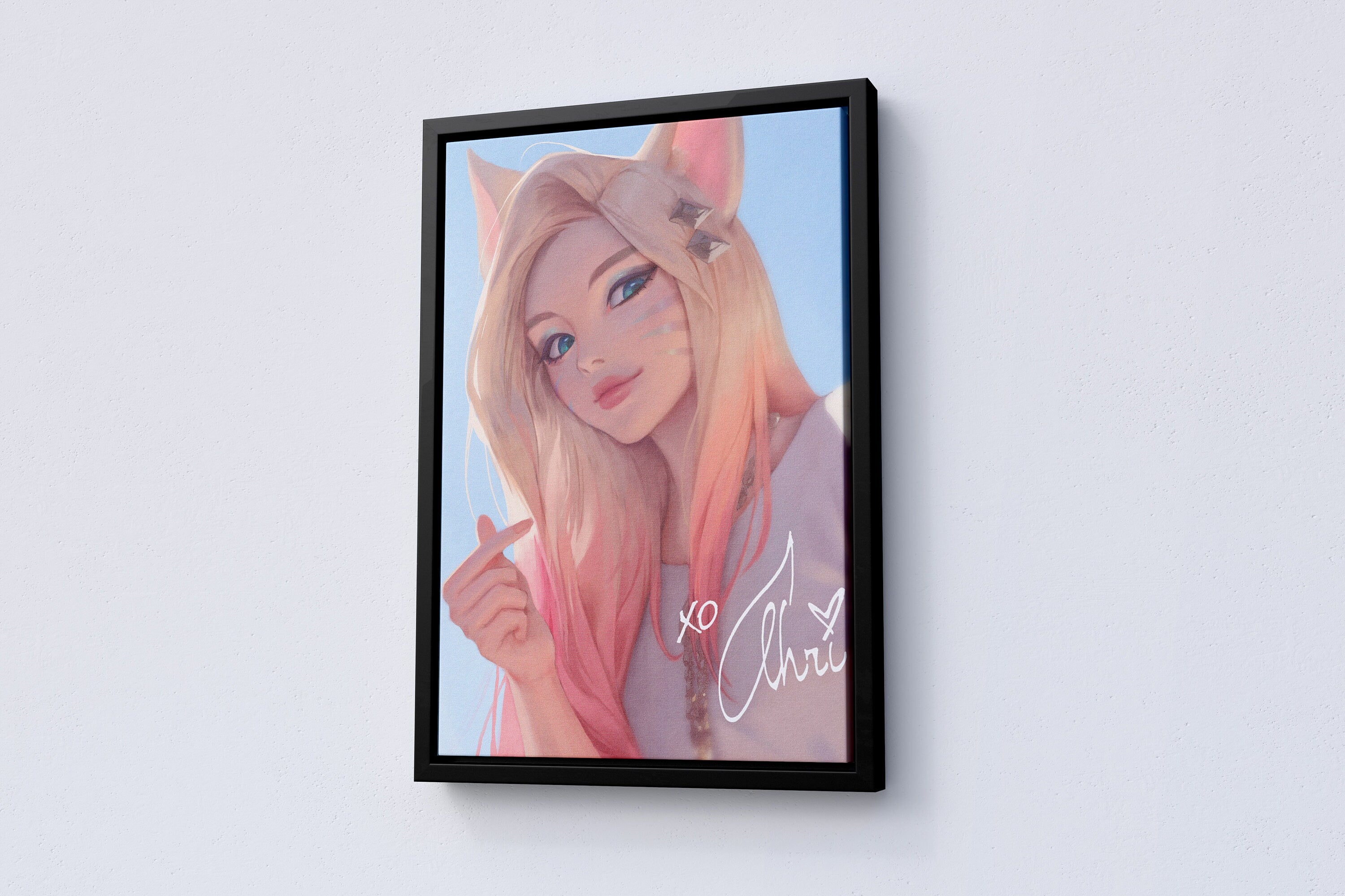 Anime Girl Canvas Poster