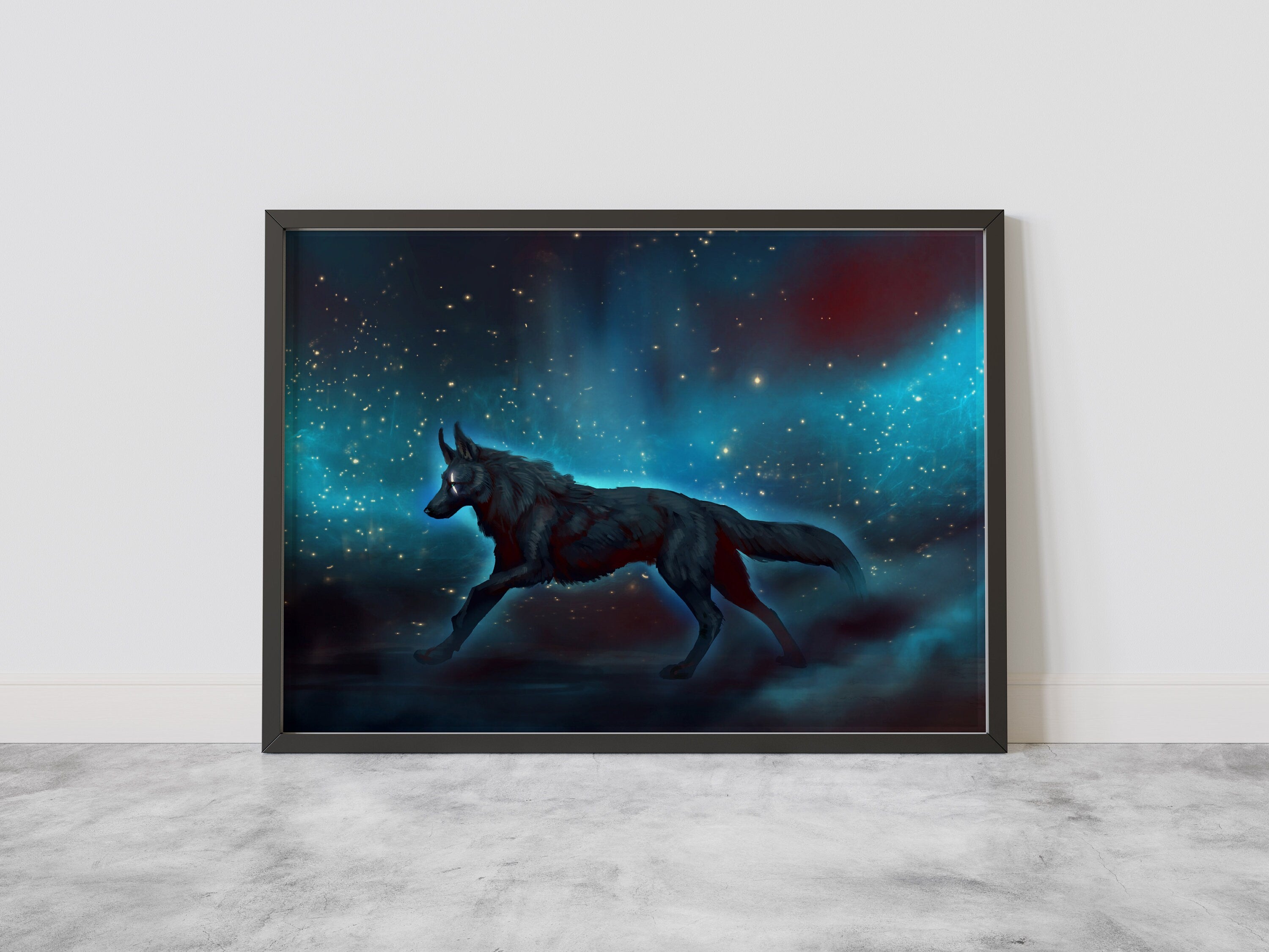 Wolf Canvas Art Poster