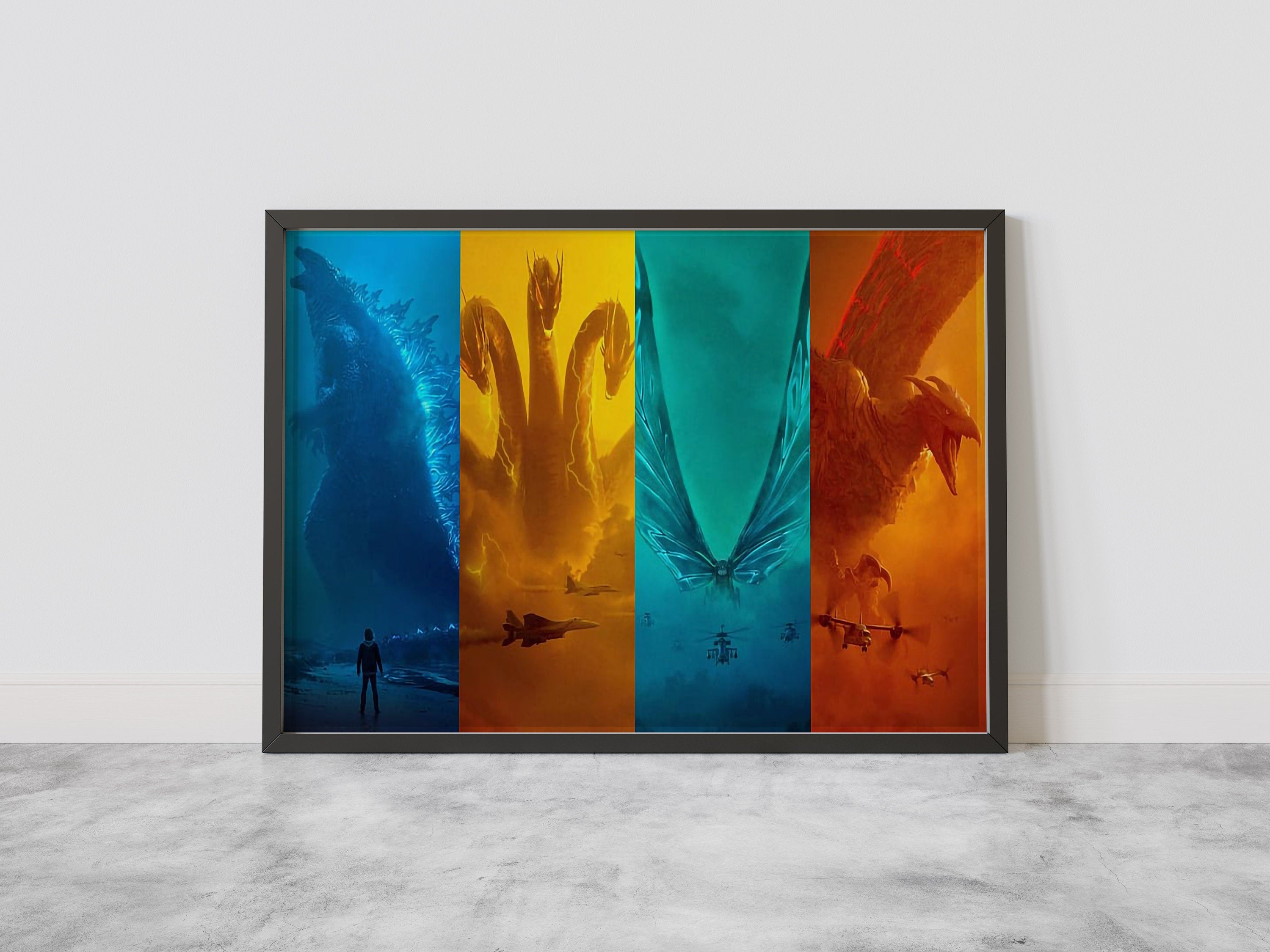 Godzilla Canvas Poster