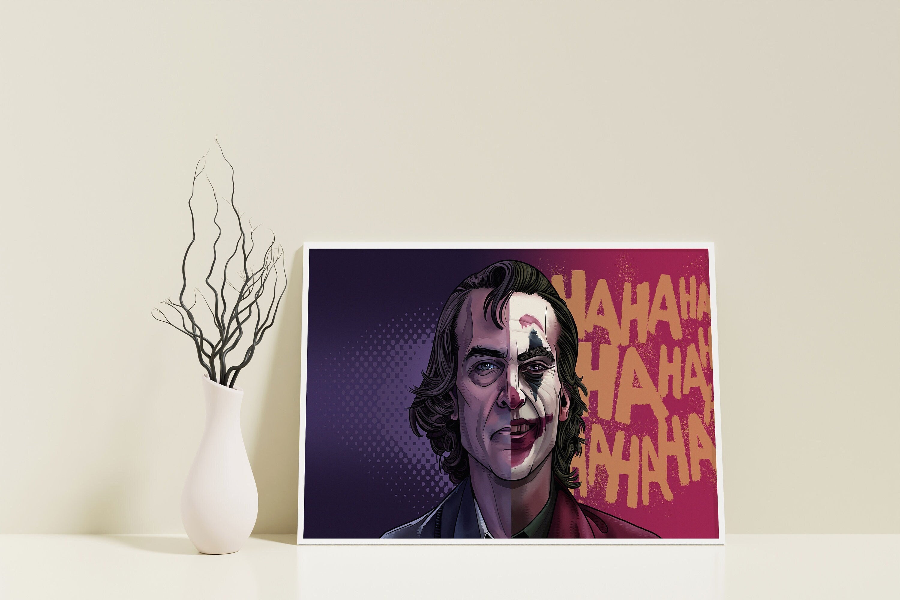 Joker Canvas Wall Art