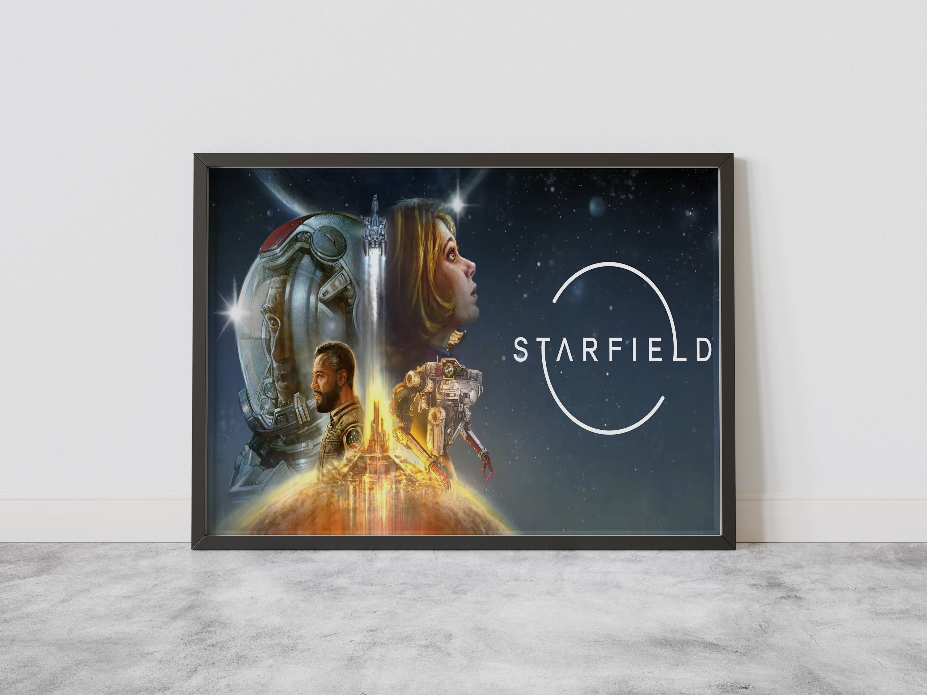 StarField Canvas Poster