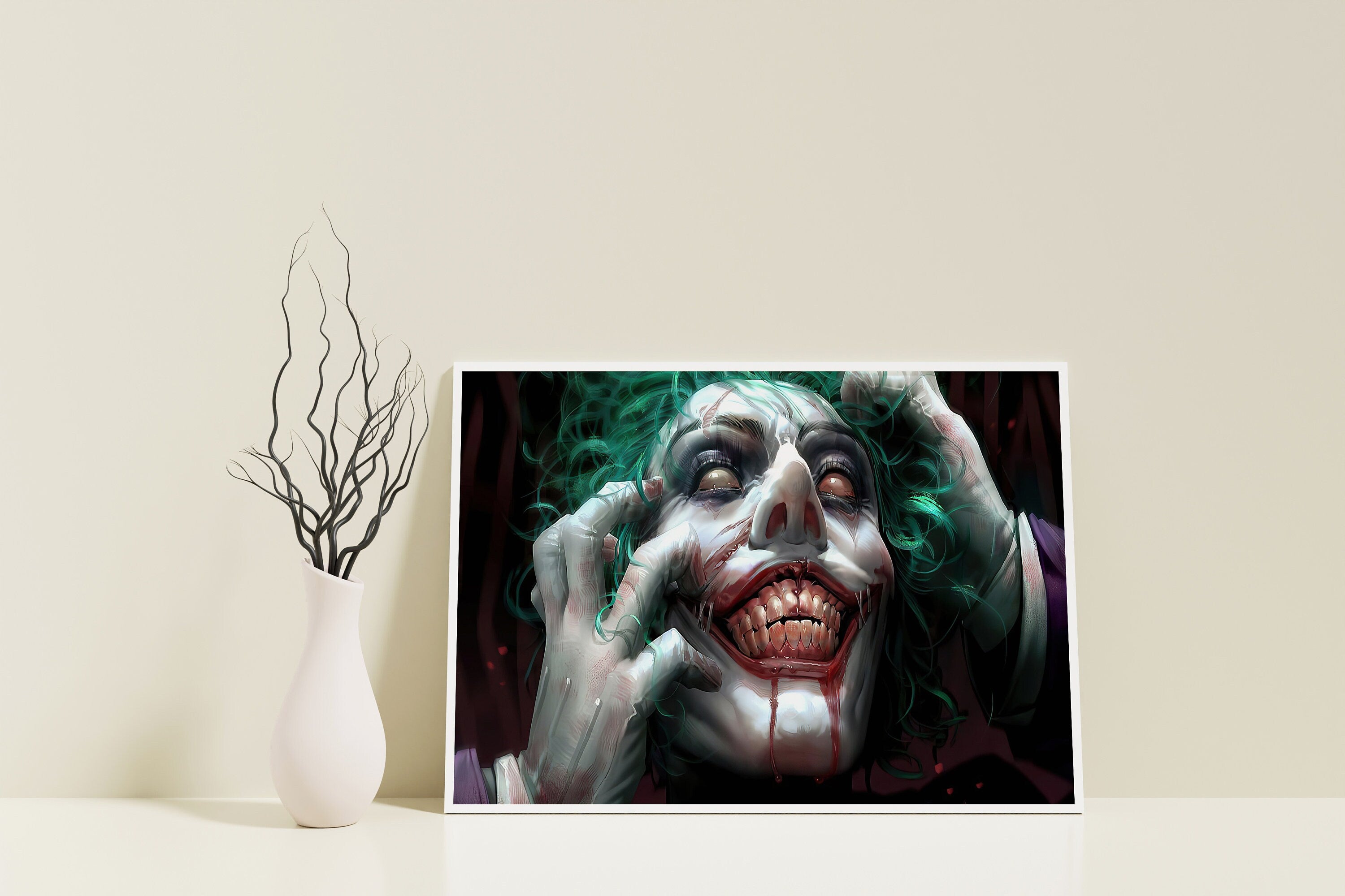 Joker Canvas Wall Art