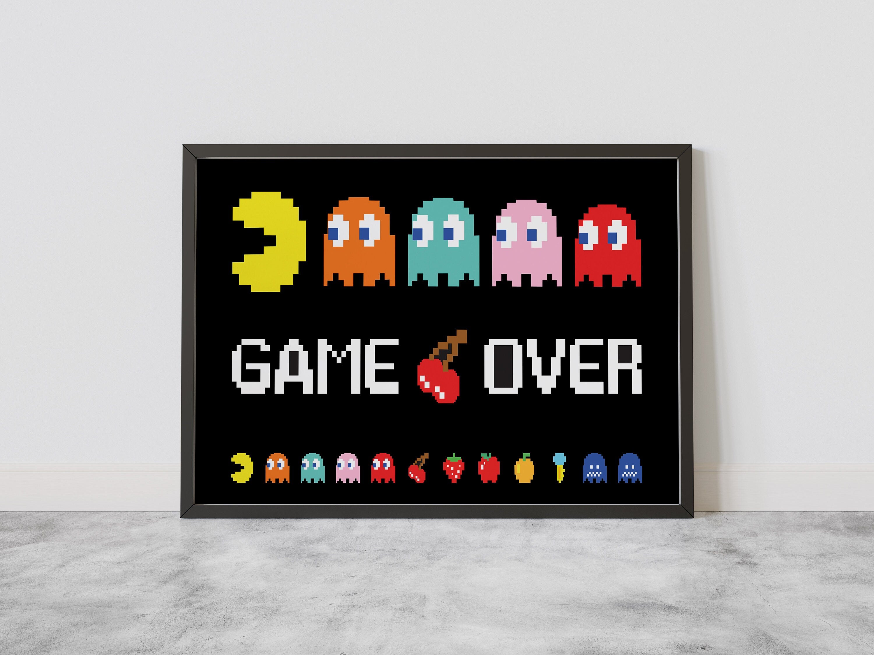 Game Over Canvas Poster