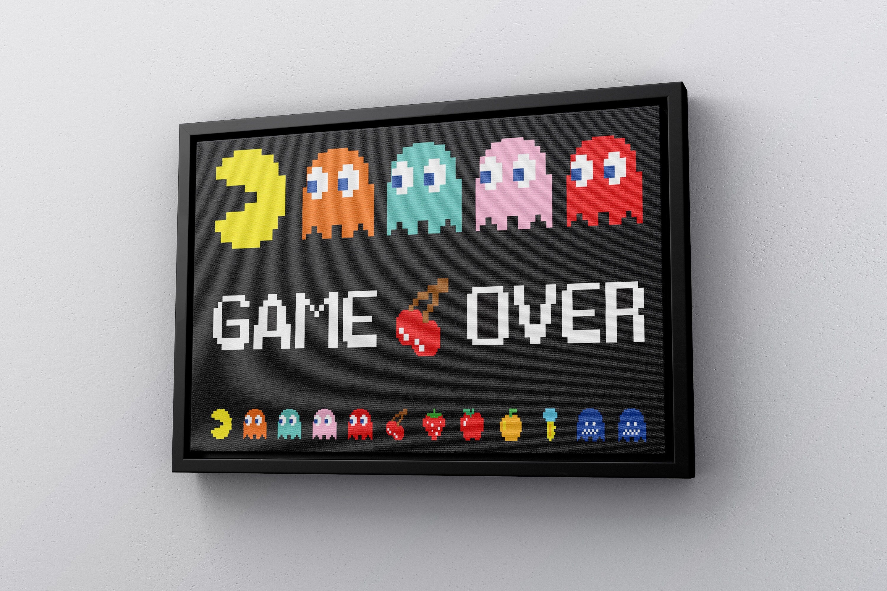 Game Over Canvas Poster