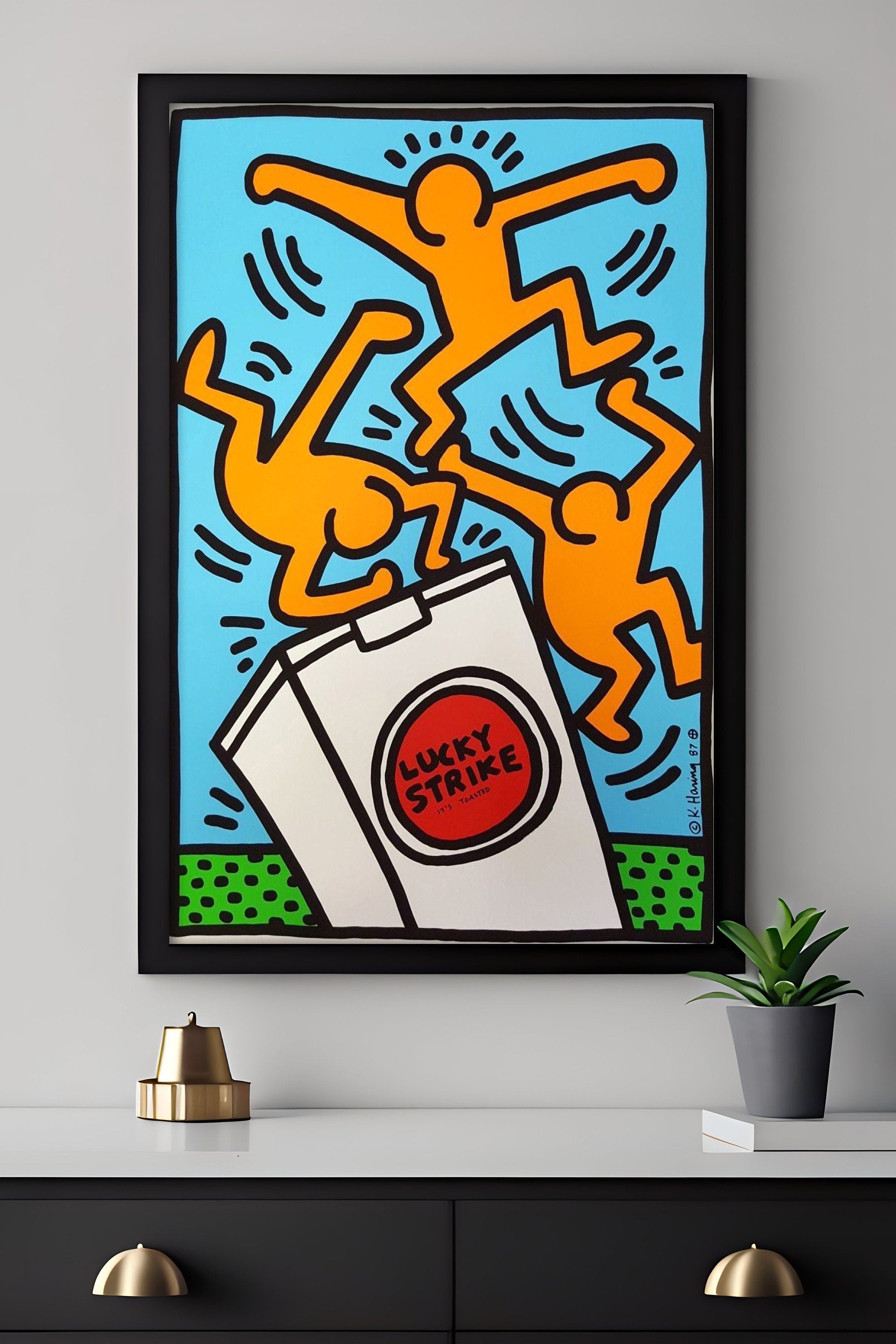 Keith Haring Lucky Strike Canvas Art