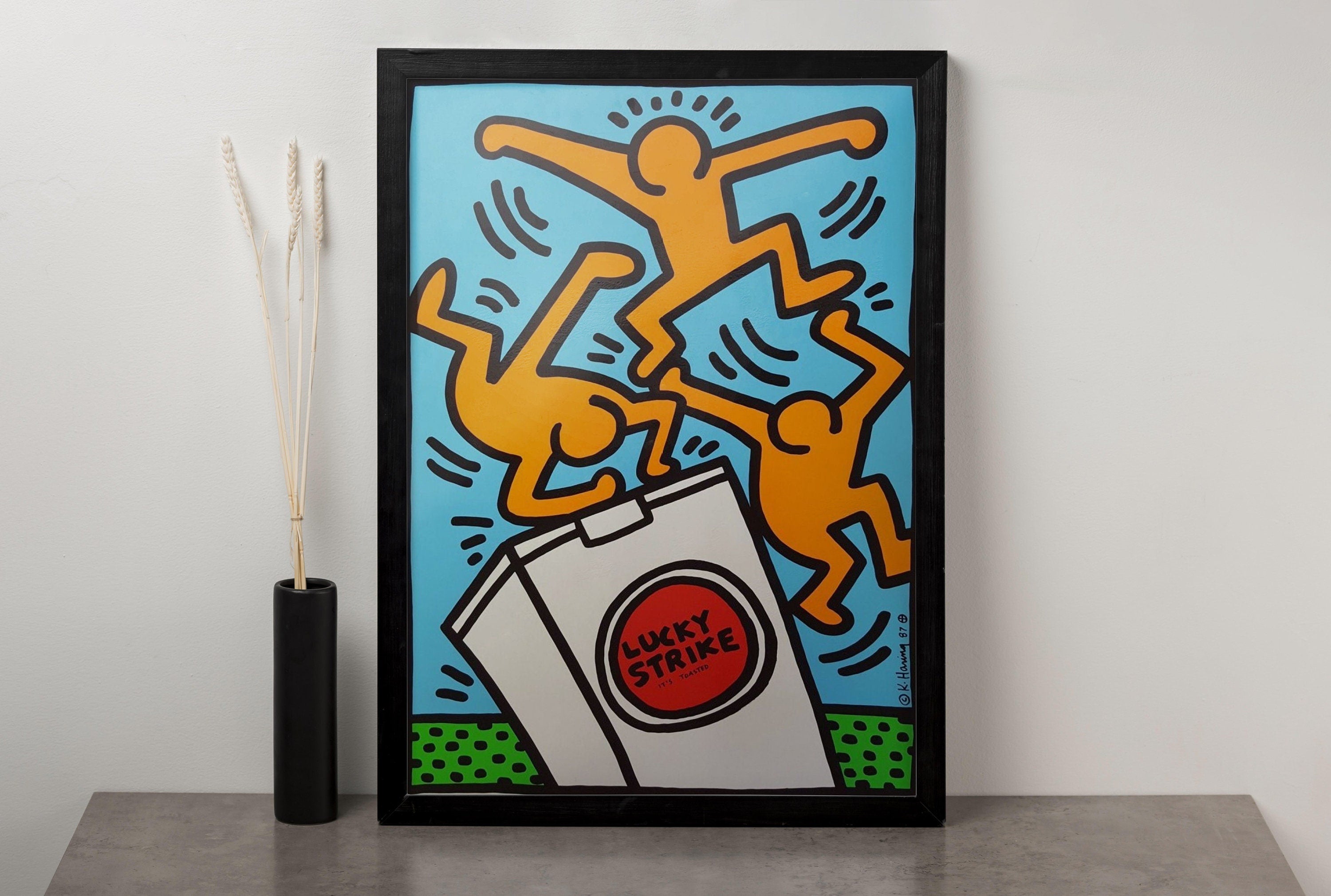 Keith Haring Lucky Strike Canvas Art