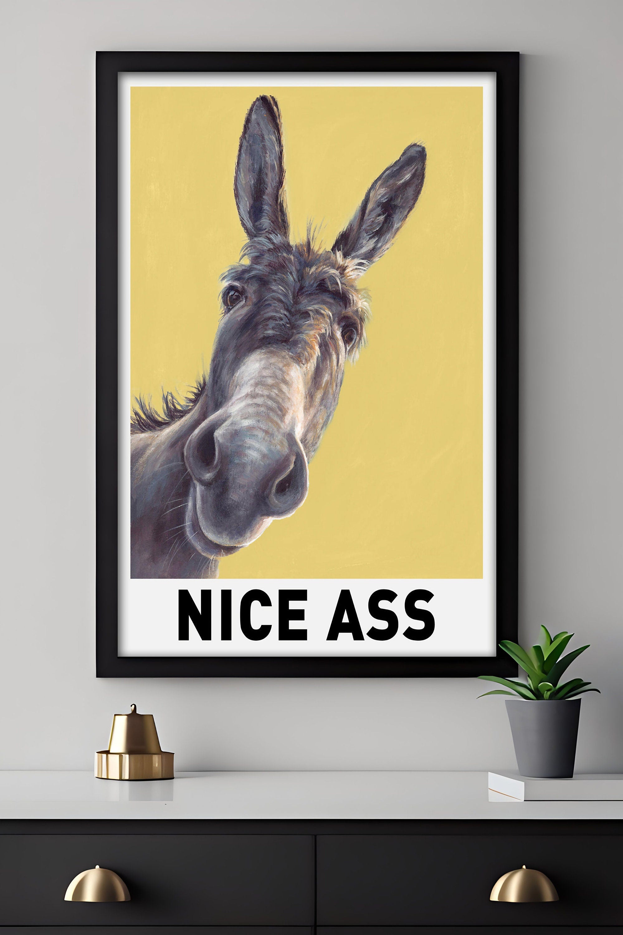 Nice Ass Donkey Canvas Poster