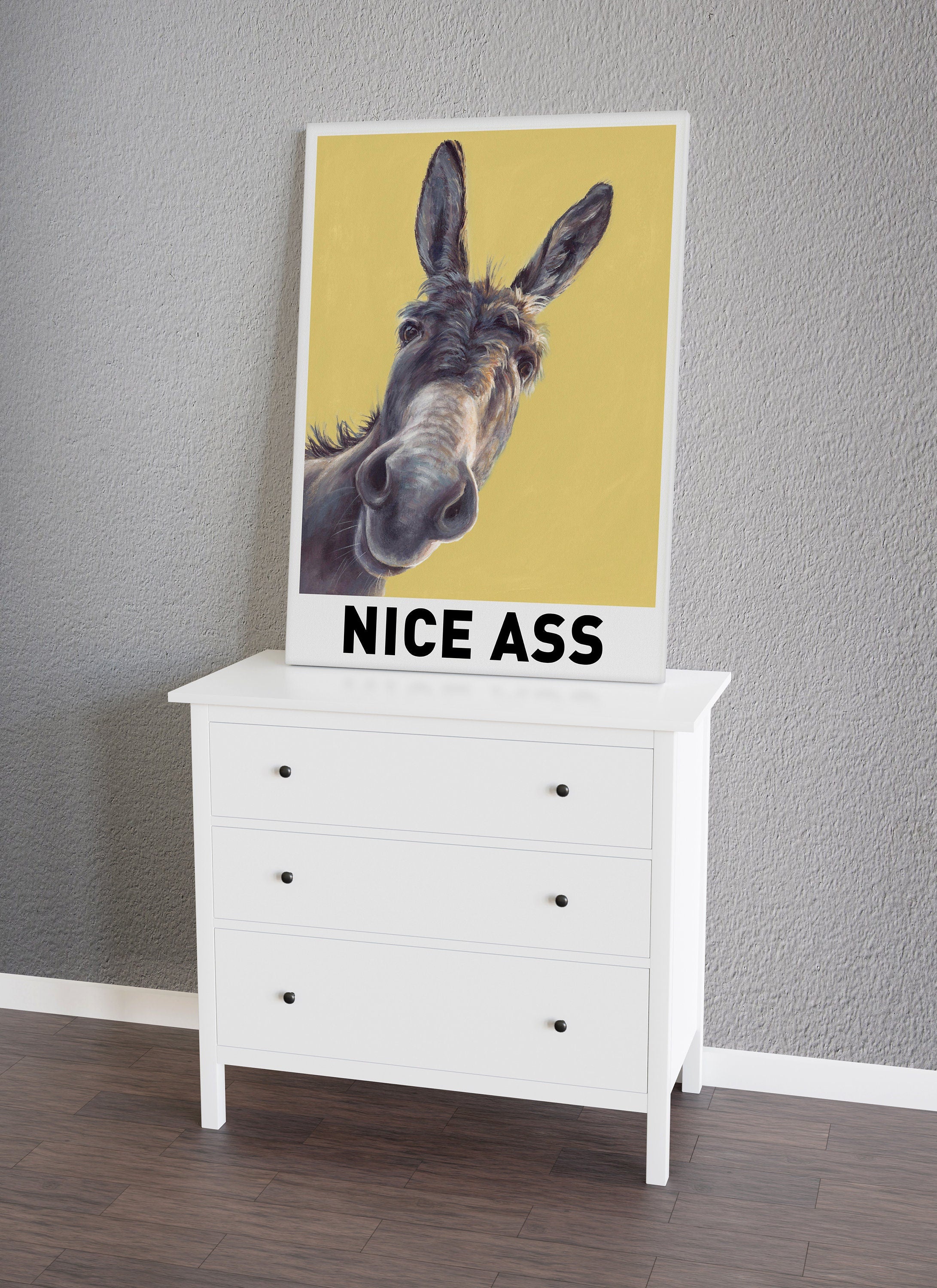 Nice Ass Donkey Canvas Poster