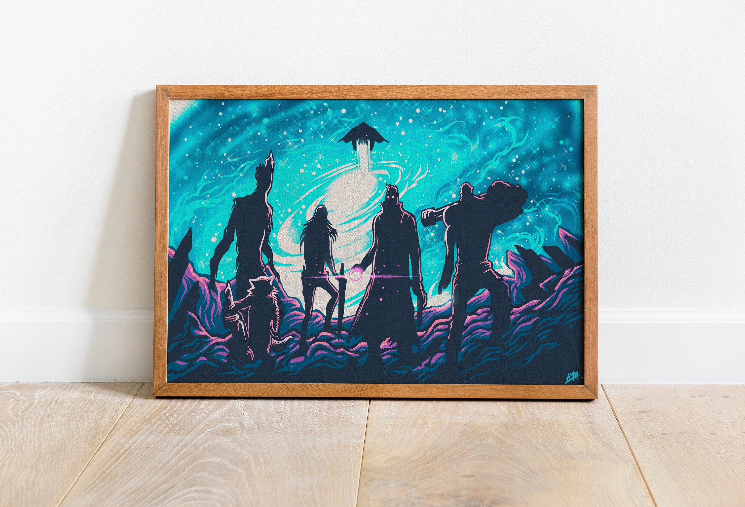 Galaxy Defender Canvas Poster