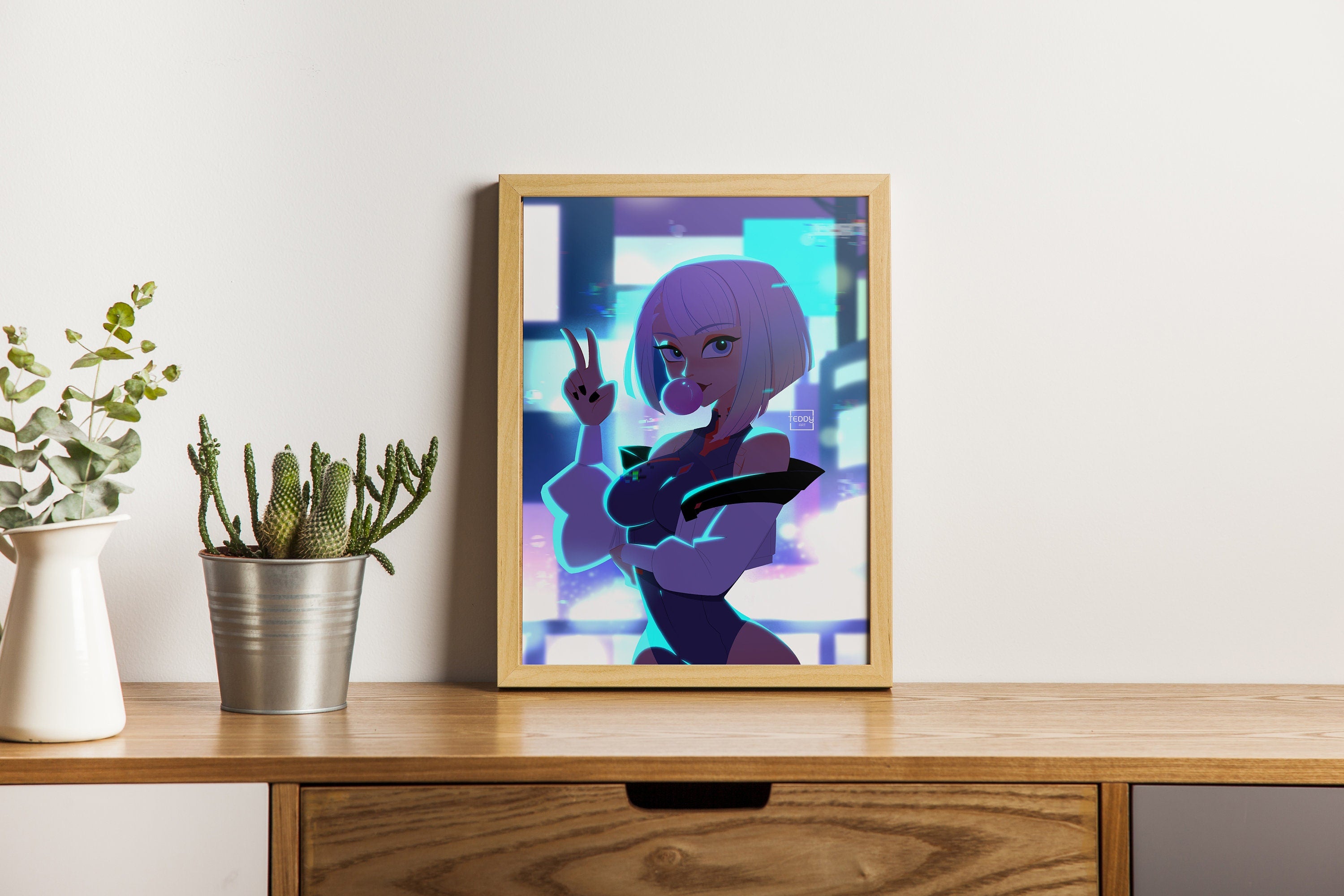 Cyberpunk Edgerunners Lucy Canvas Art