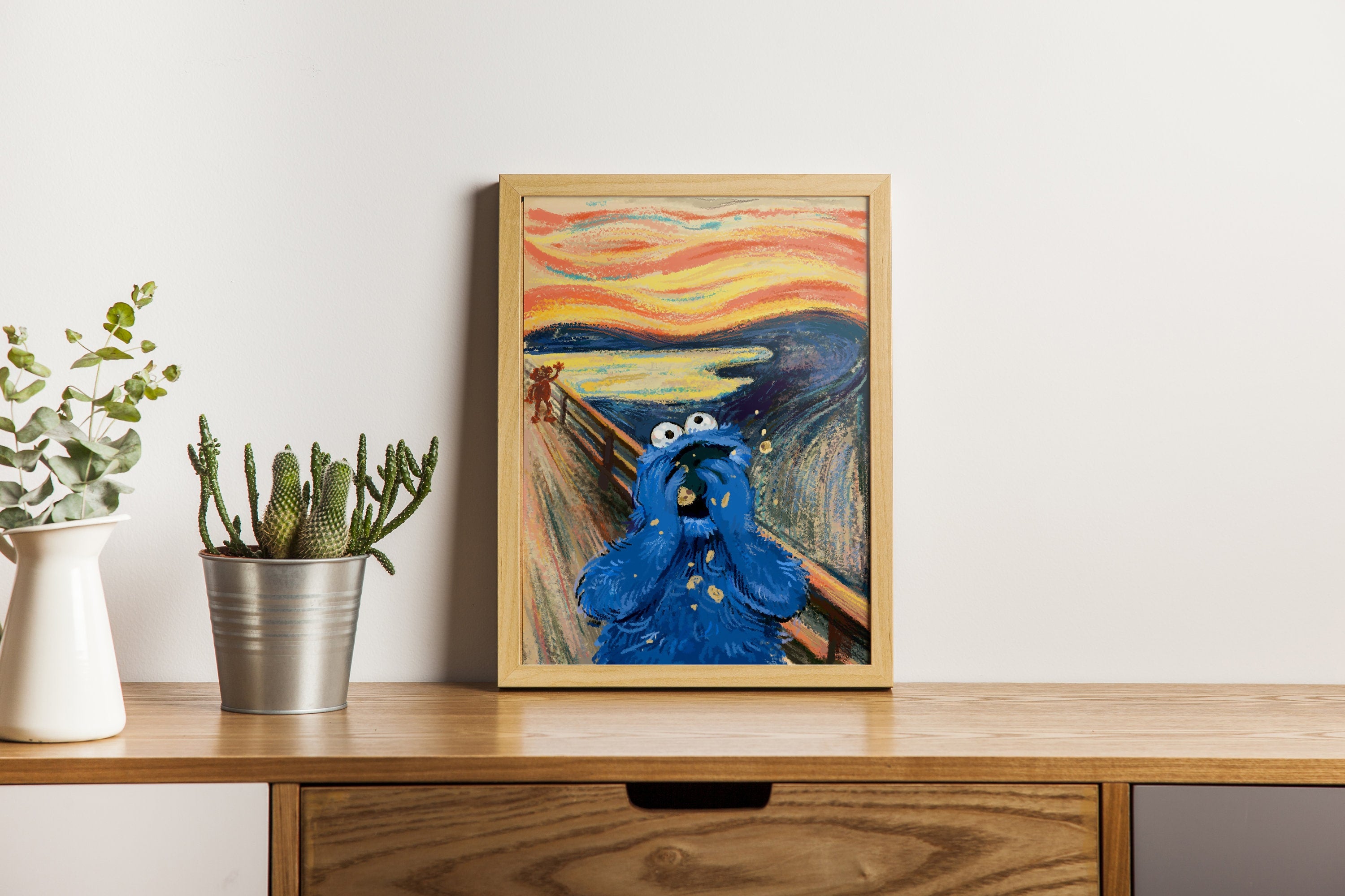 The Scream Parody Canvas