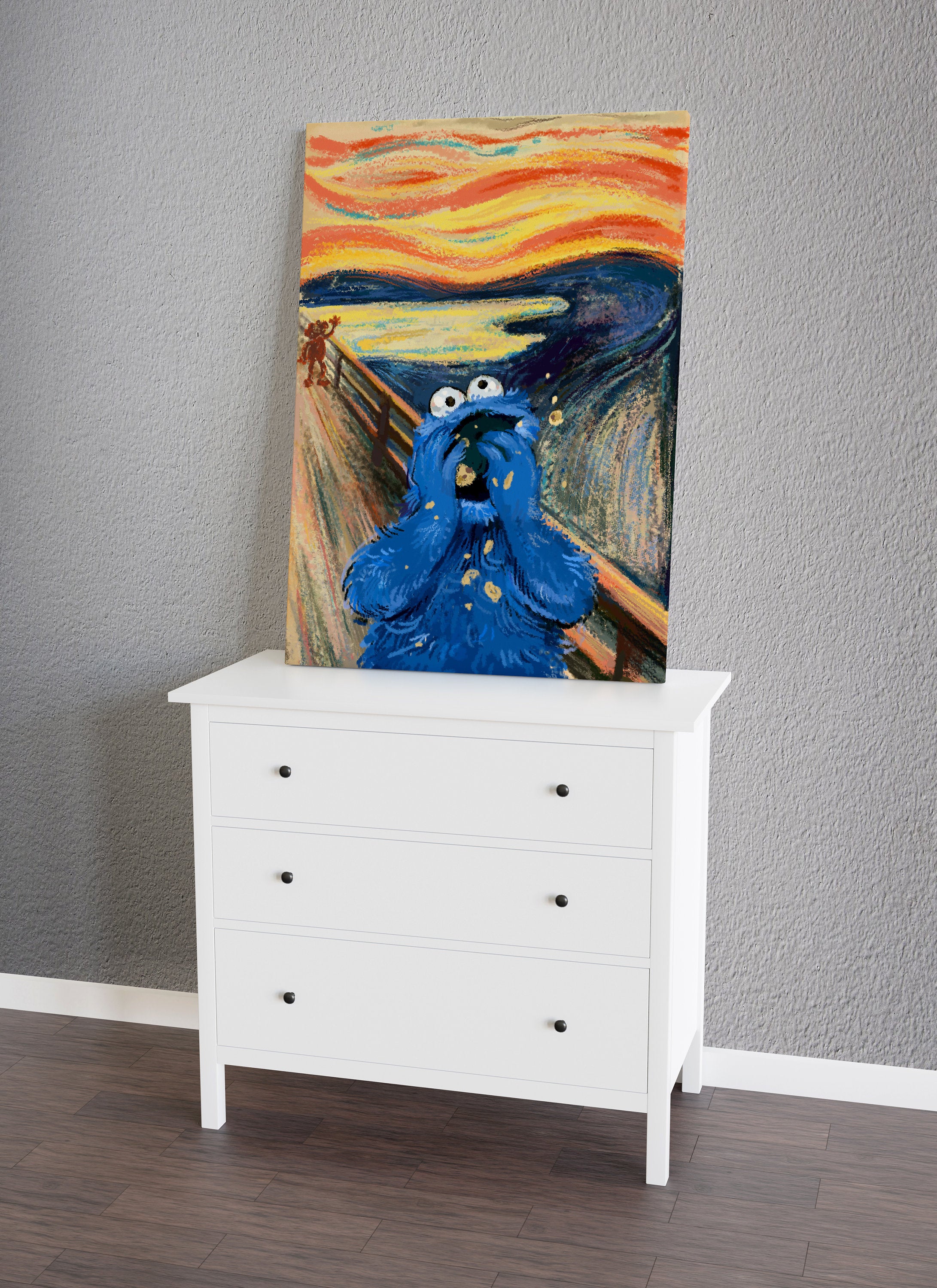 The Scream Parody Canvas