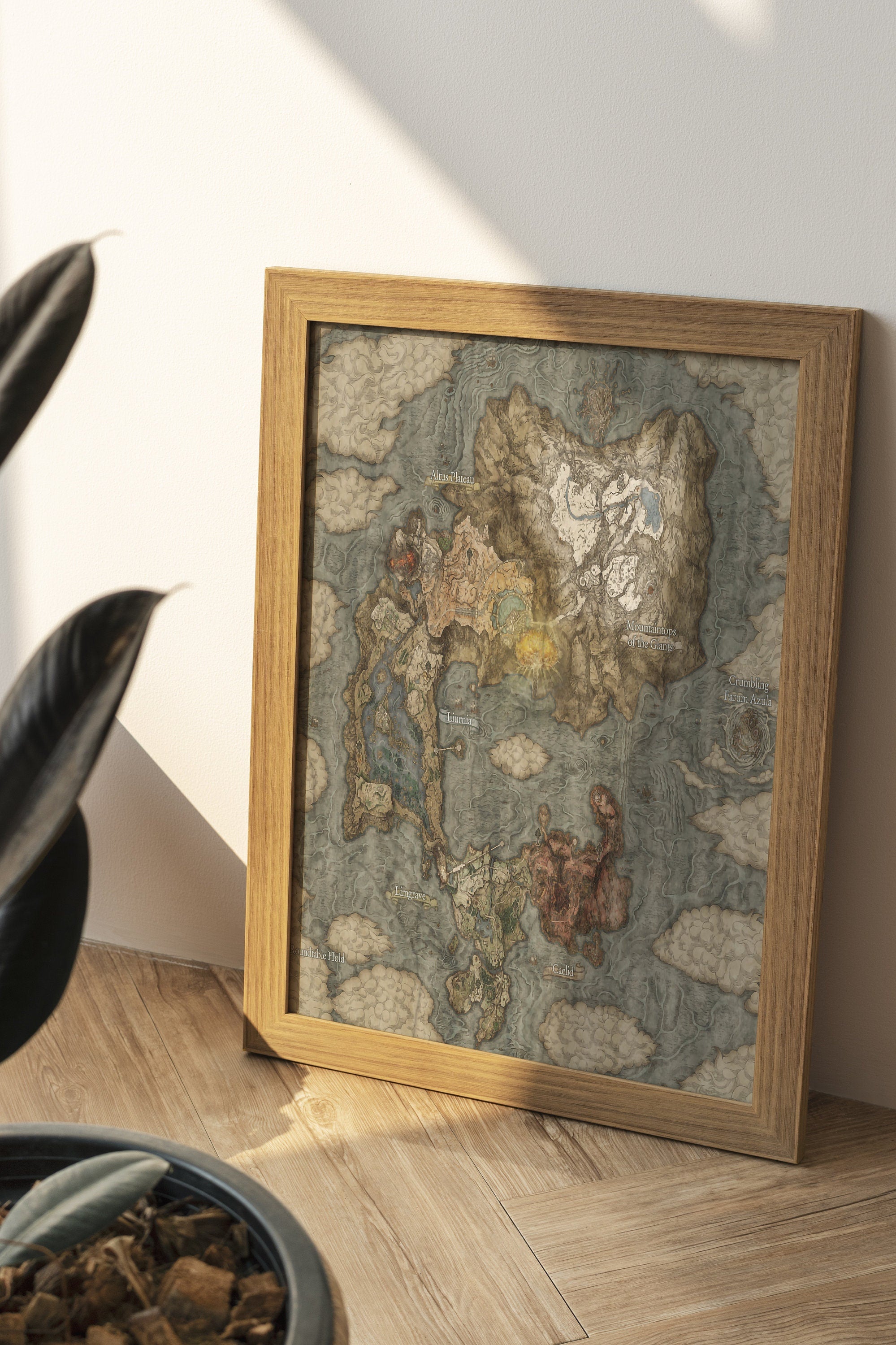 Elden Ring World Map Canvas Art