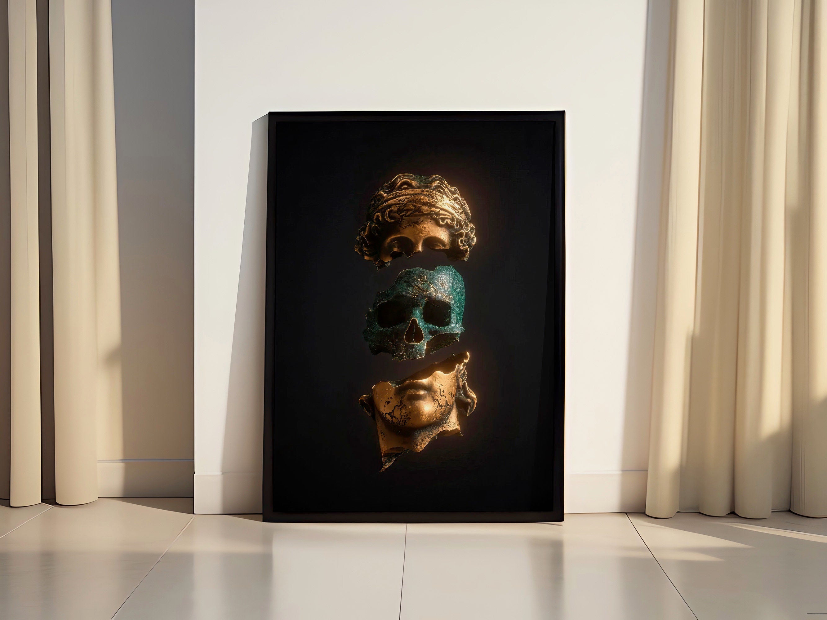 Statue Canvas Wall Art