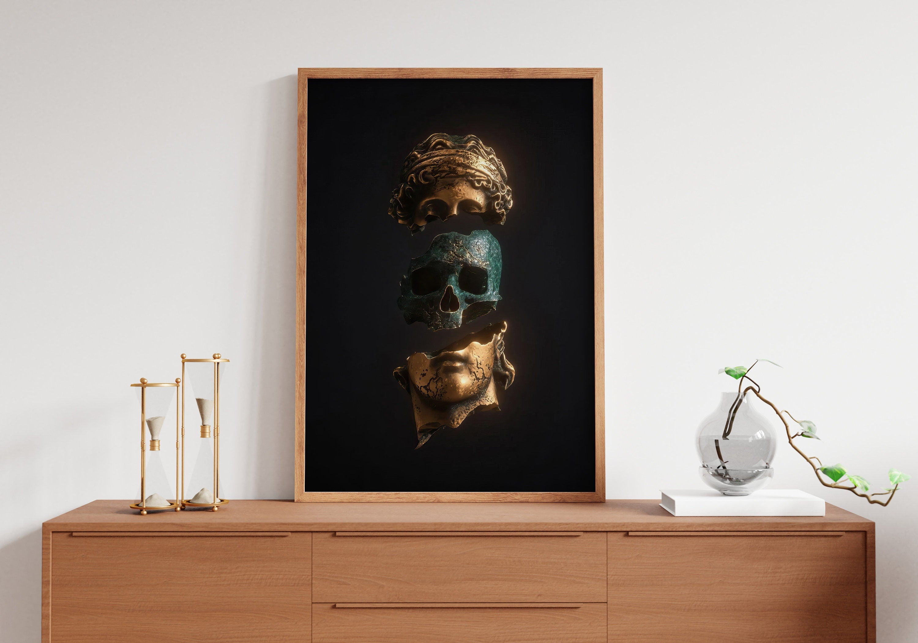 Statue Canvas Wall Art