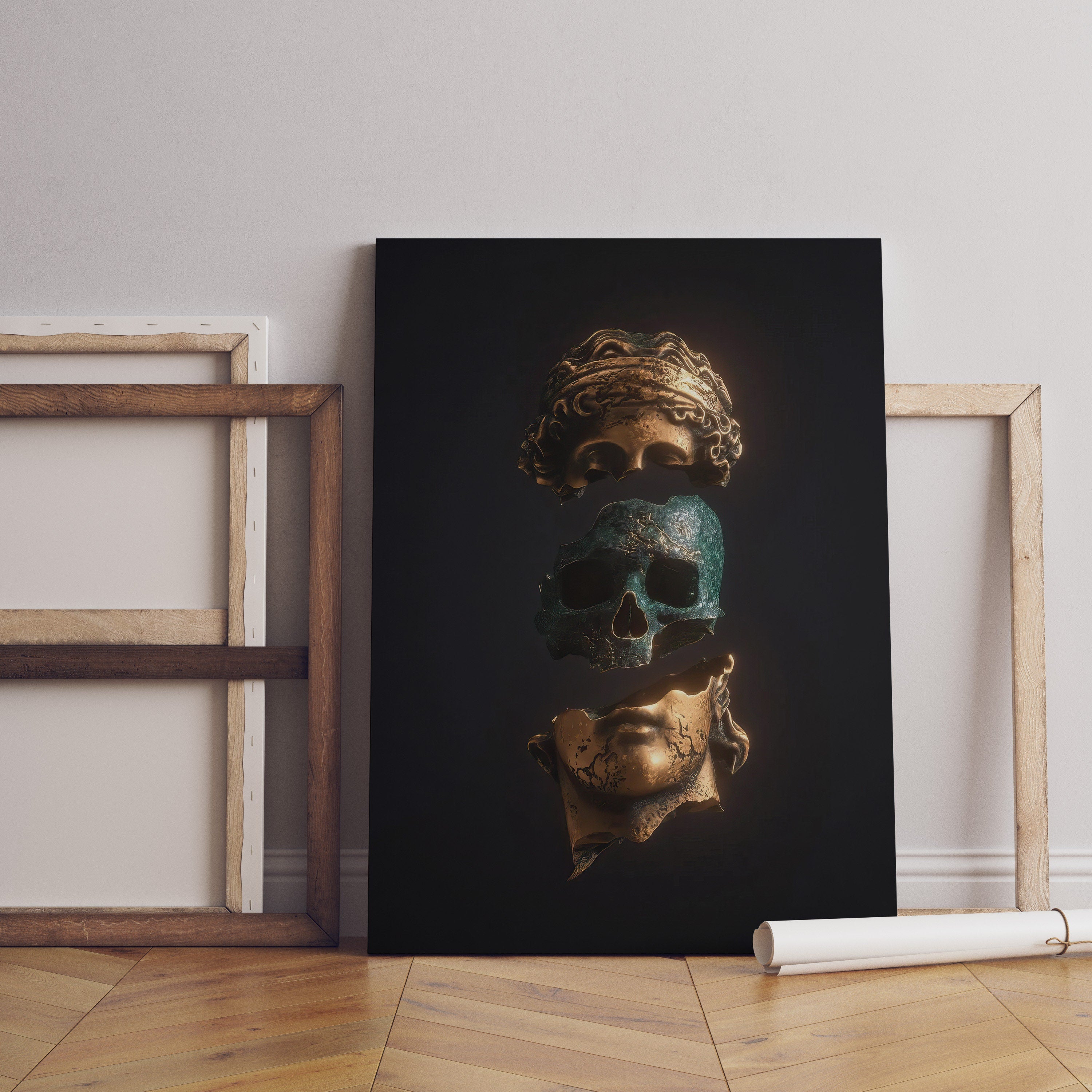 Statue Canvas Wall Art