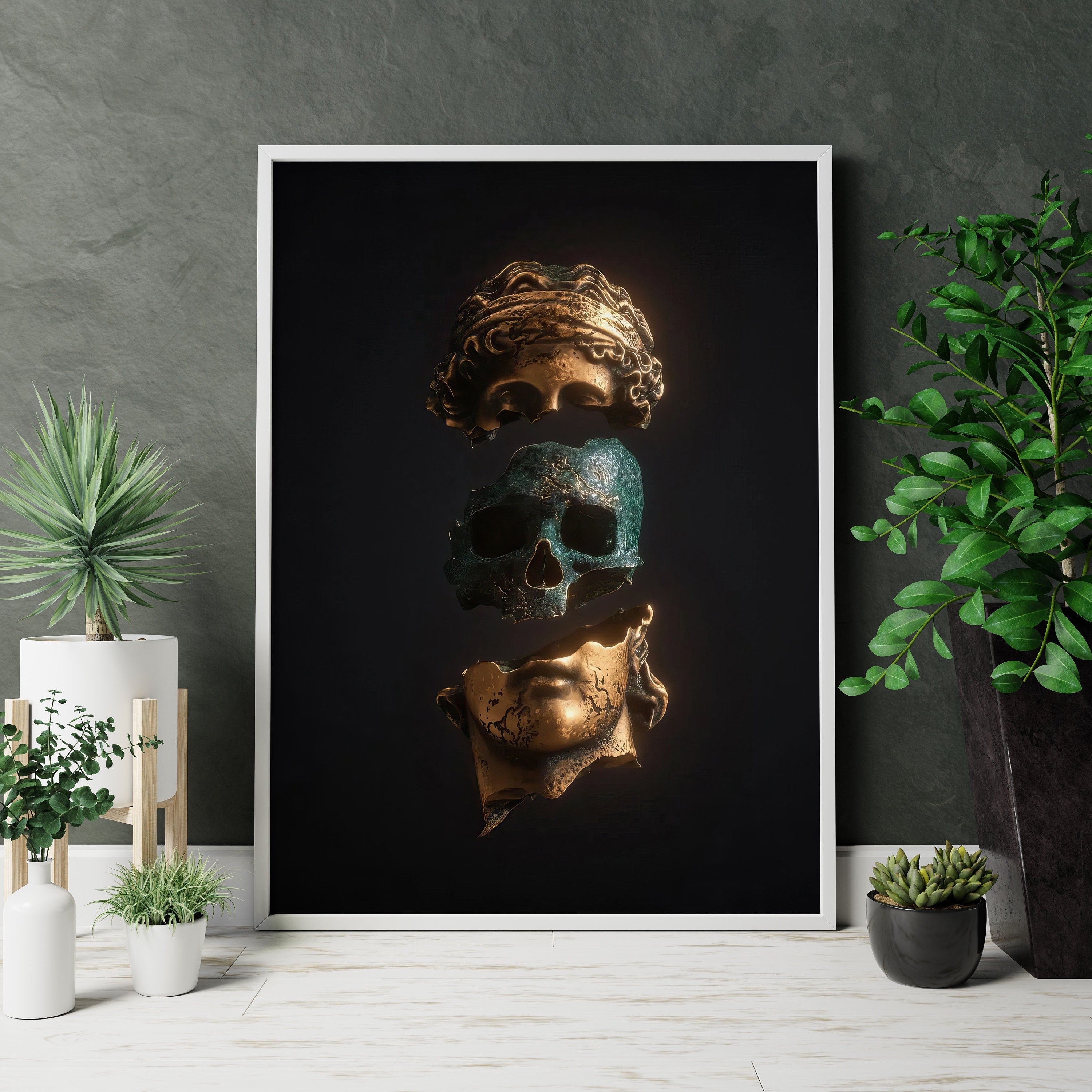 Statue Canvas Wall Art