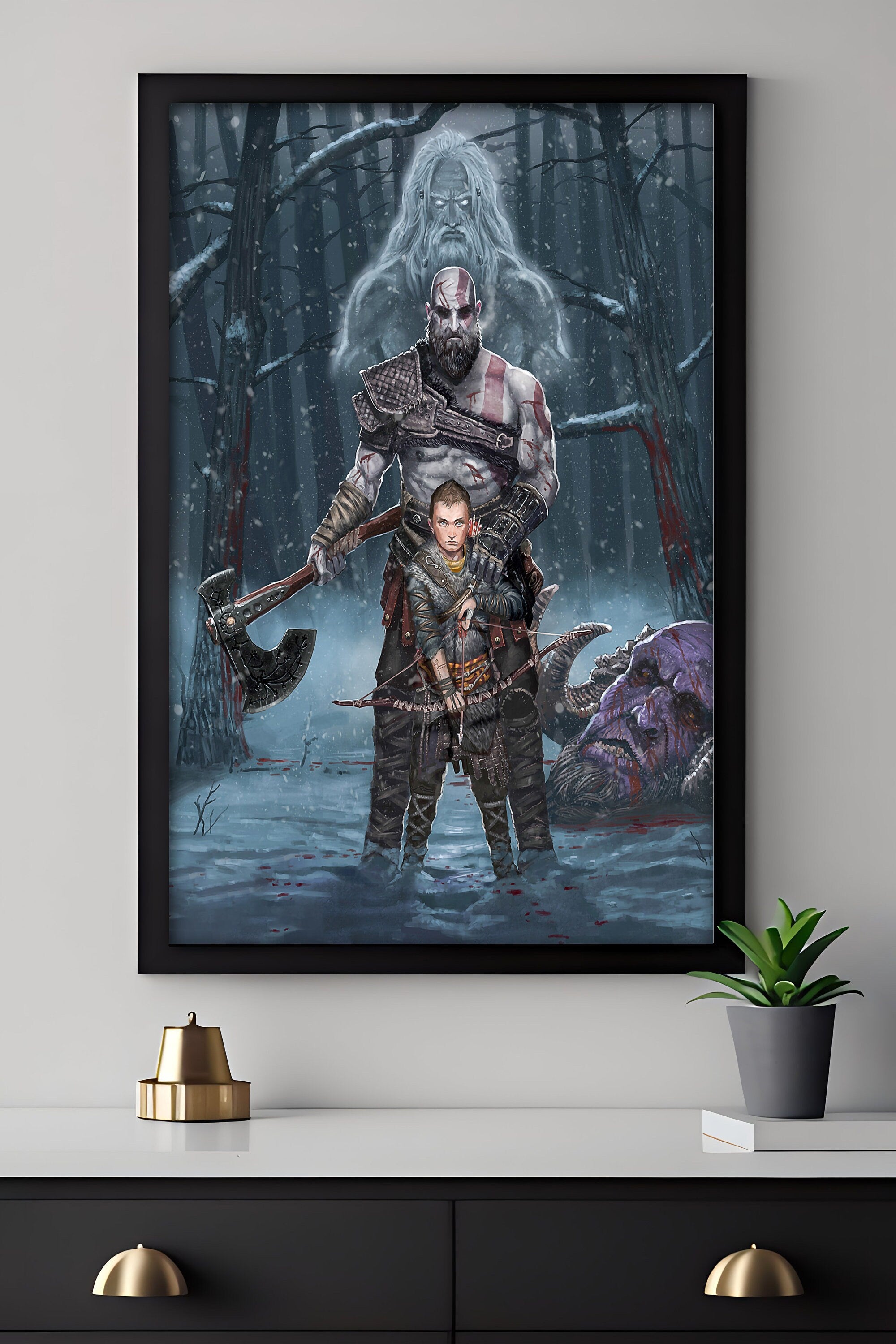 God of War Family Tree Canvas Print