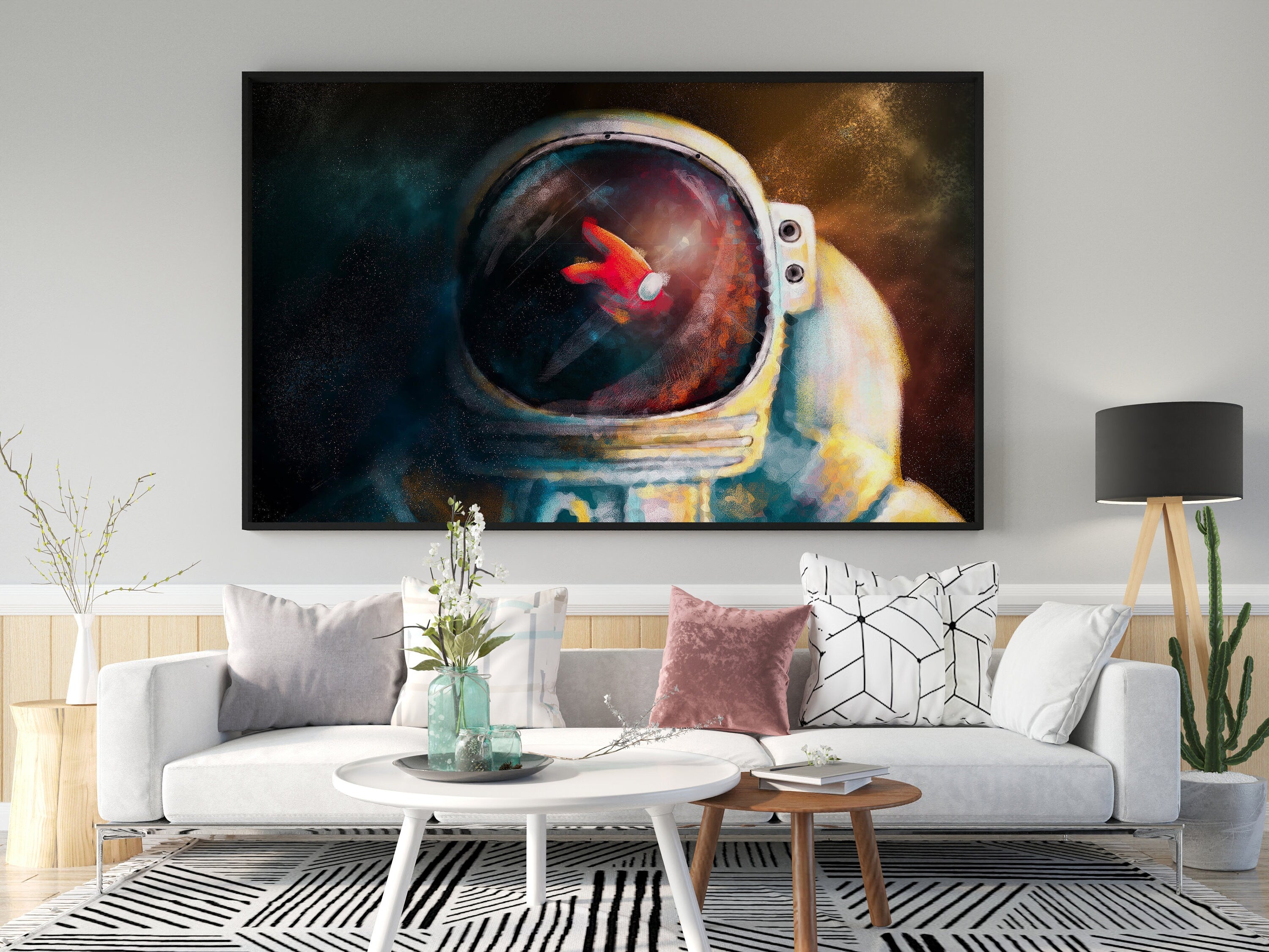 Among Us Astronaut Canvas Wall Decor