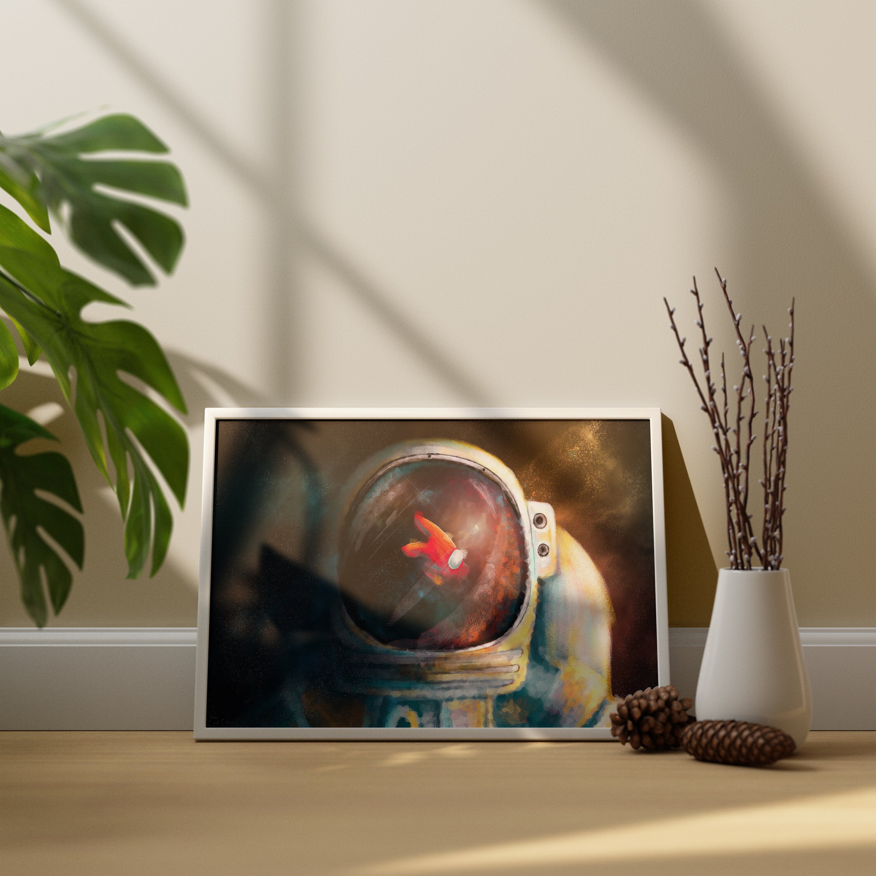 Among Us Astronaut Canvas Wall Decor