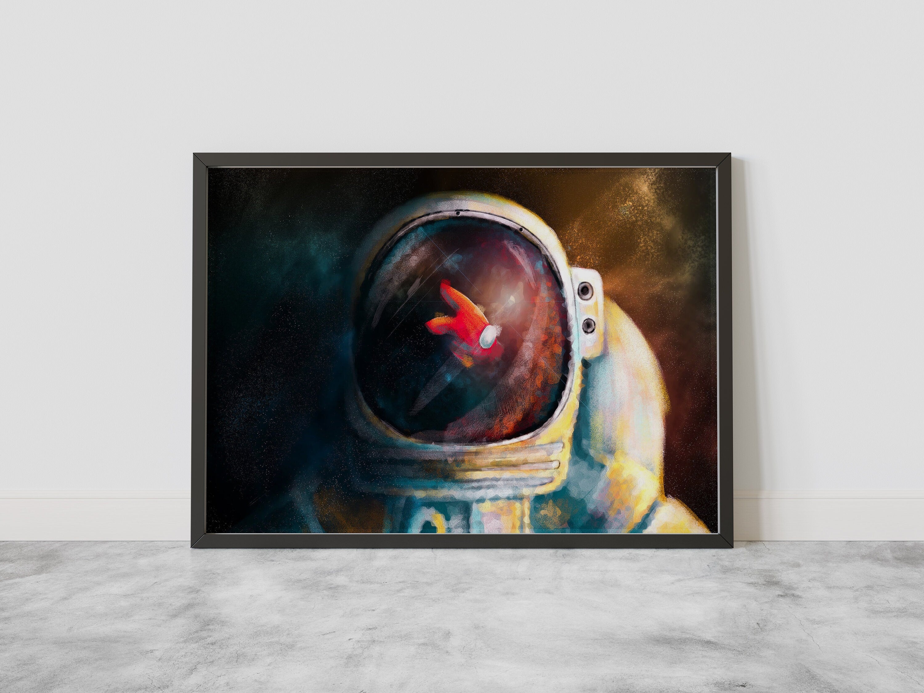 Among Us Astronaut Canvas Wall Decor