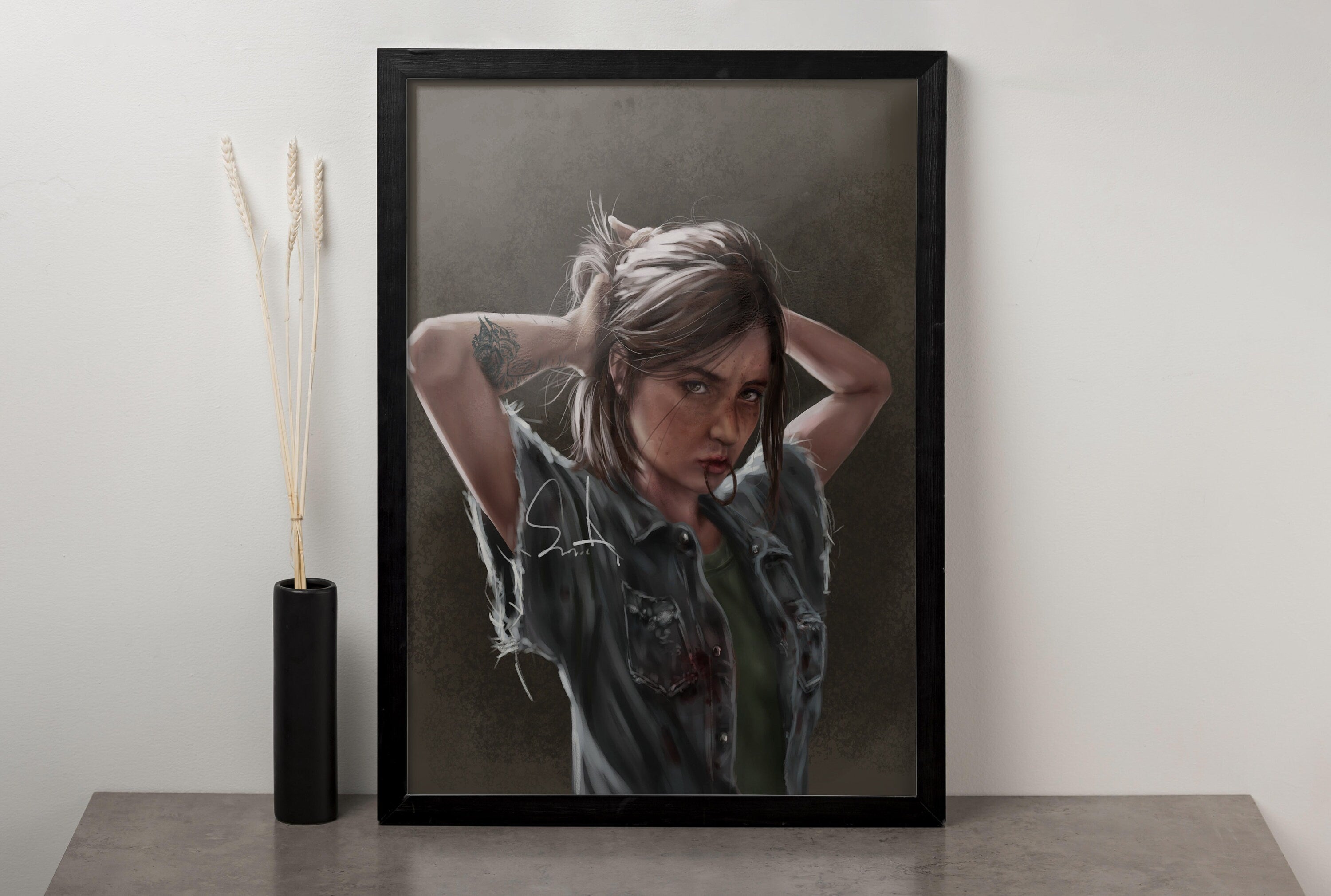 TLOU Ellie Canvas Wall Art