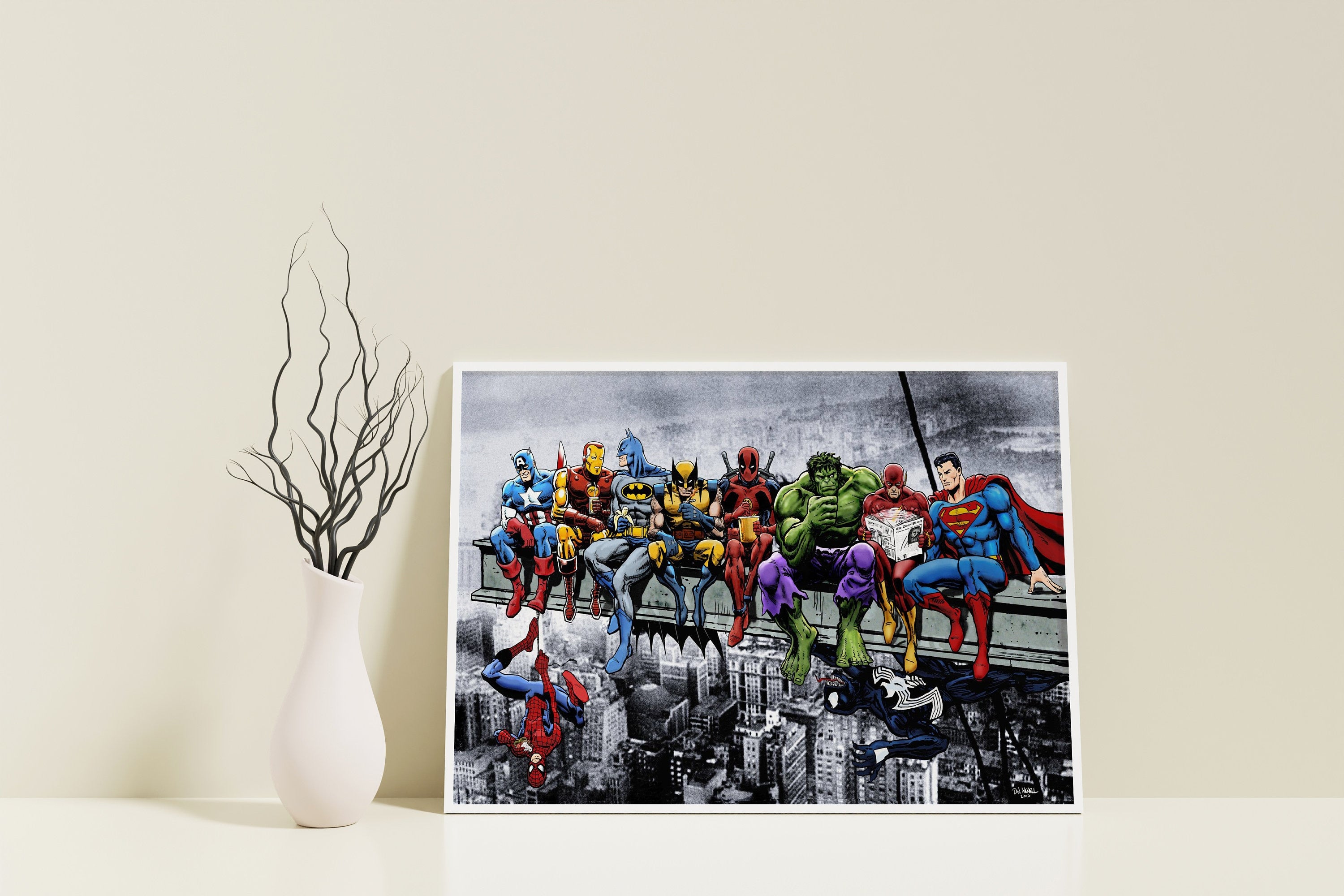 Marvel & DC Superheroes Canvas Poster