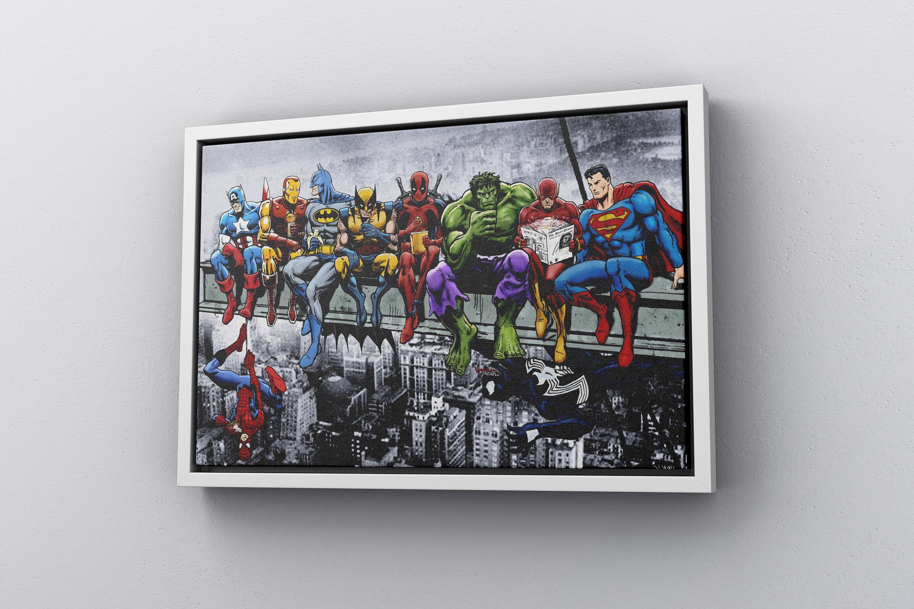 Marvel & DC Superheroes Canvas Poster