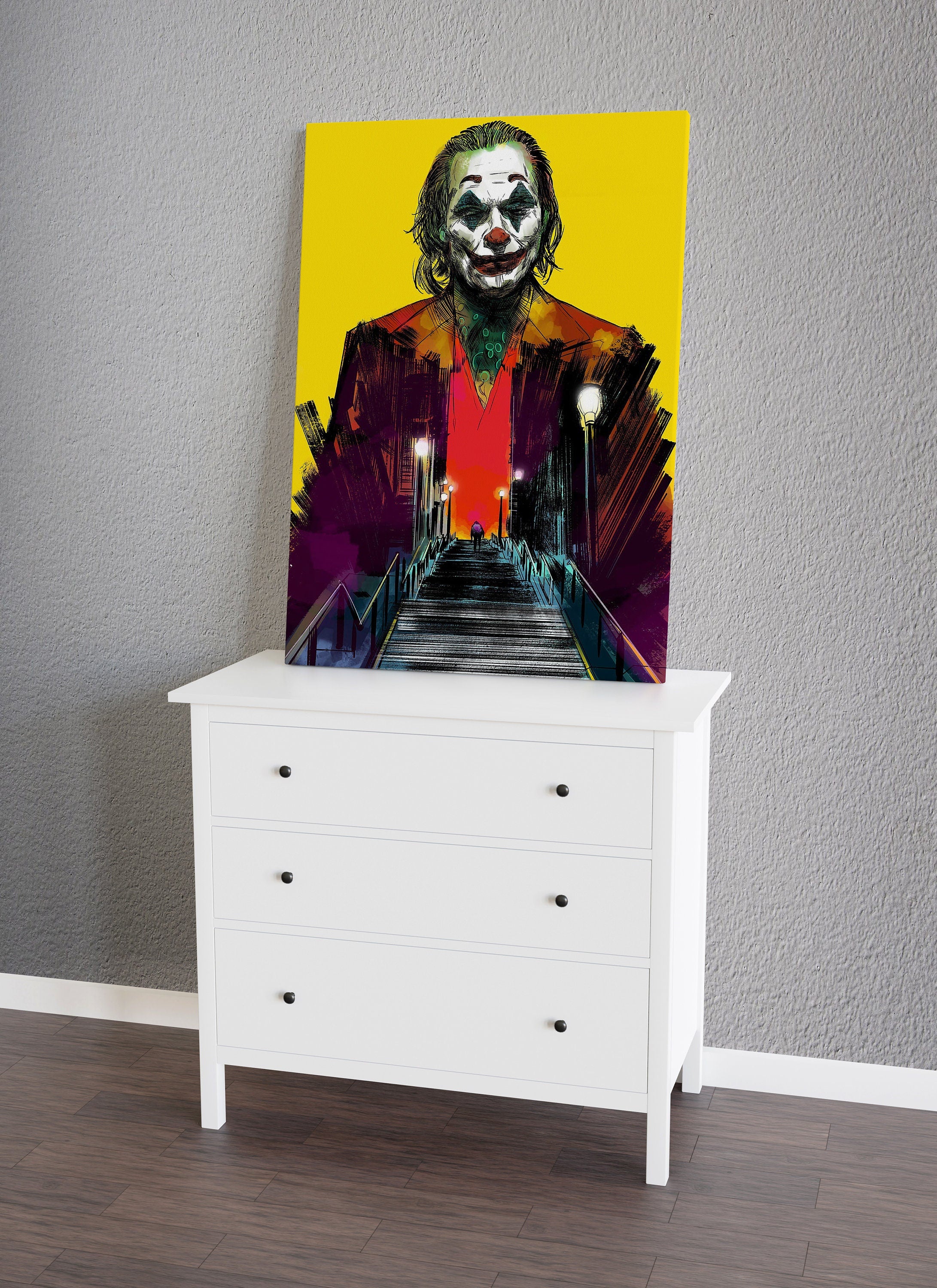 Joker Canvas Wall Art