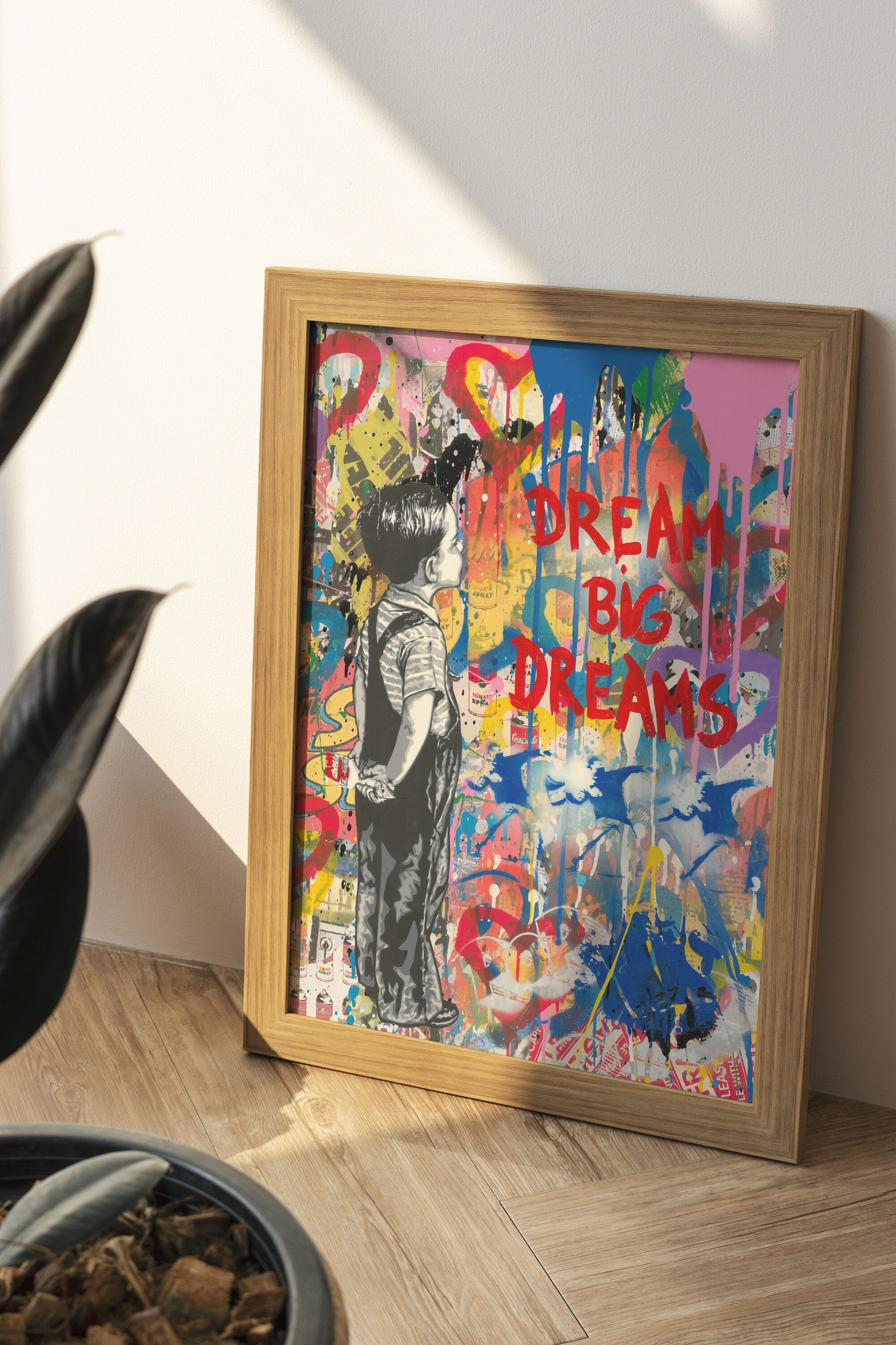 Mr Brainwash Graffiti Canvas Art