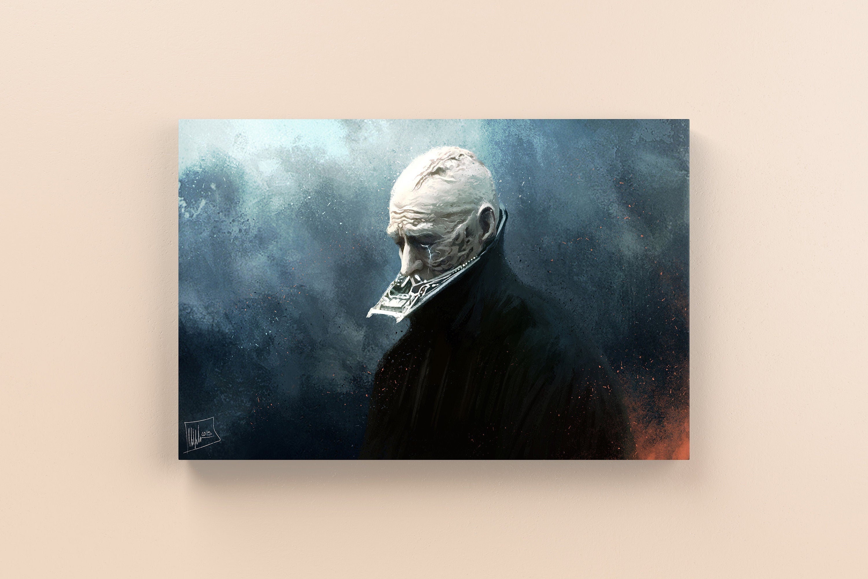 Emotional Darh Vader Canvas Poster