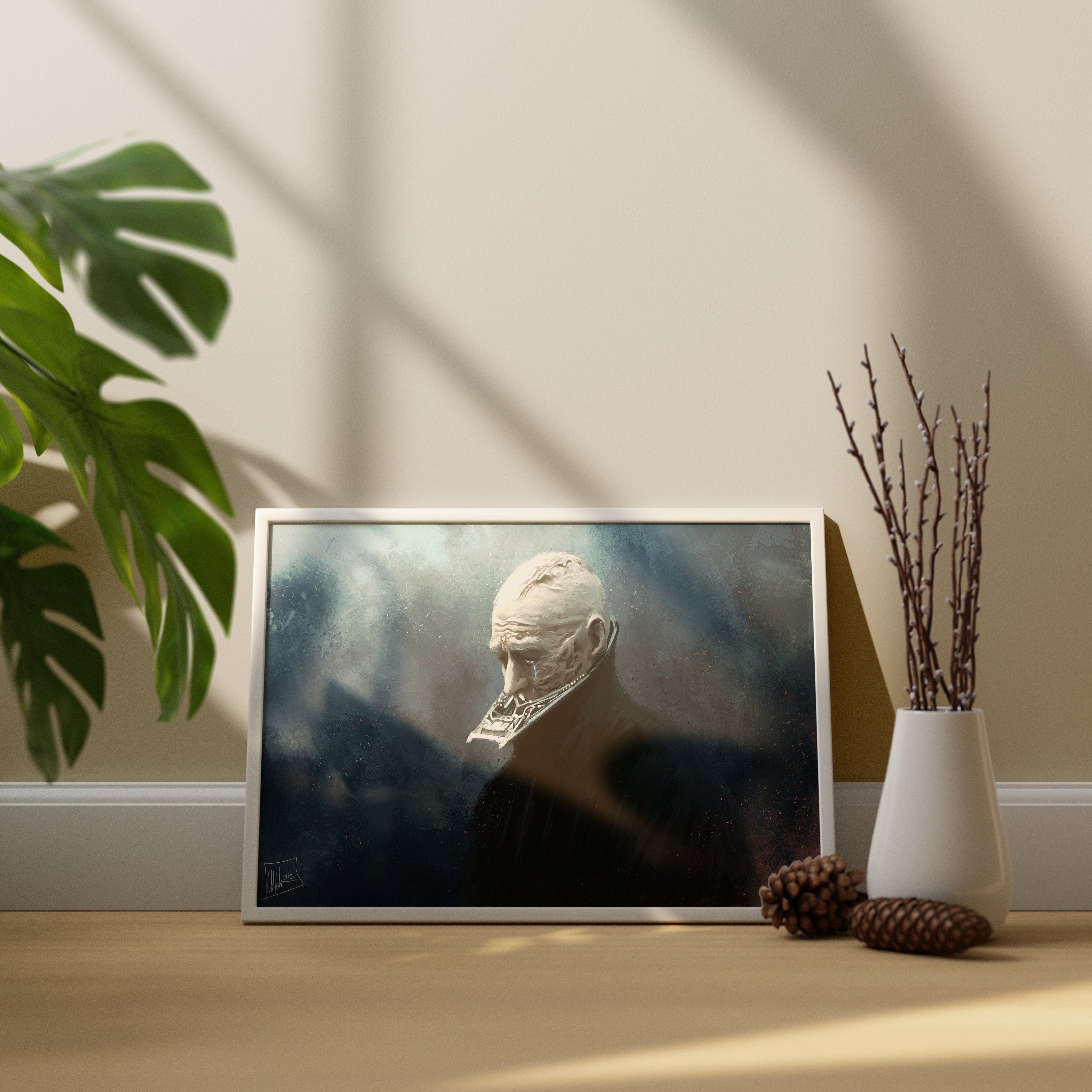 Emotional Darh Vader Canvas Poster