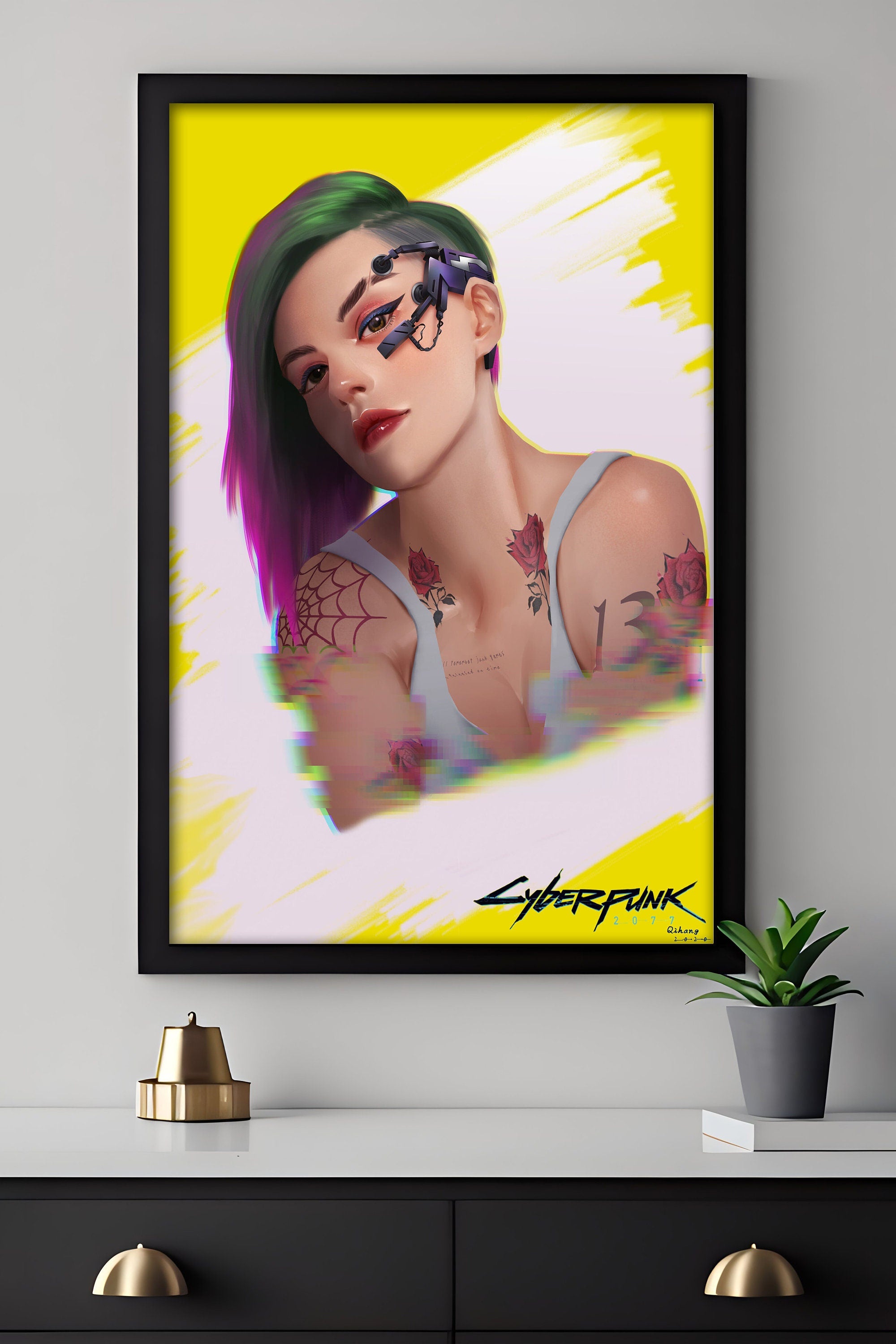 Cyberpunk 2077 Canvas Wall Art