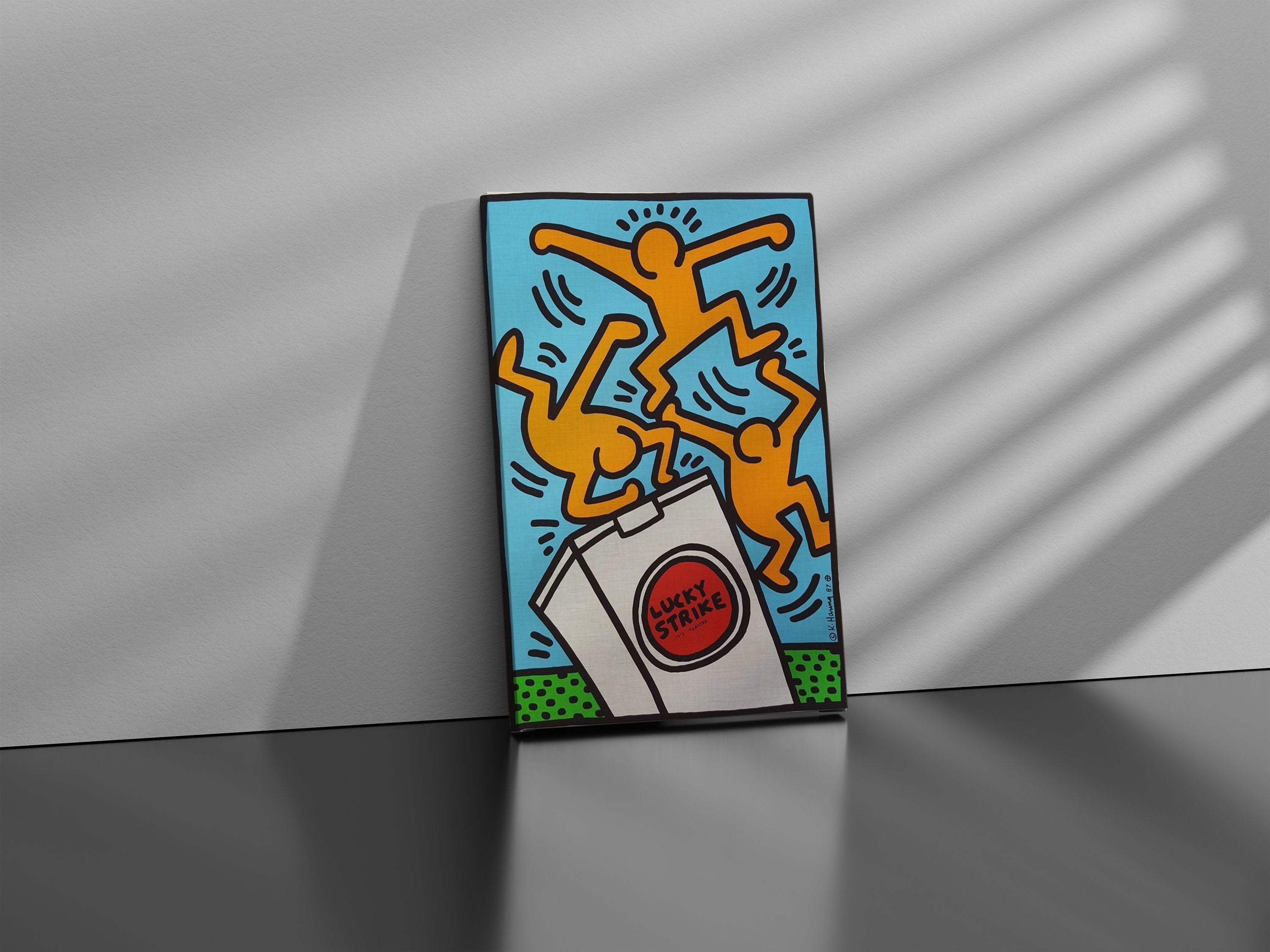 Keith Haring Lucky Strike Canvas Art