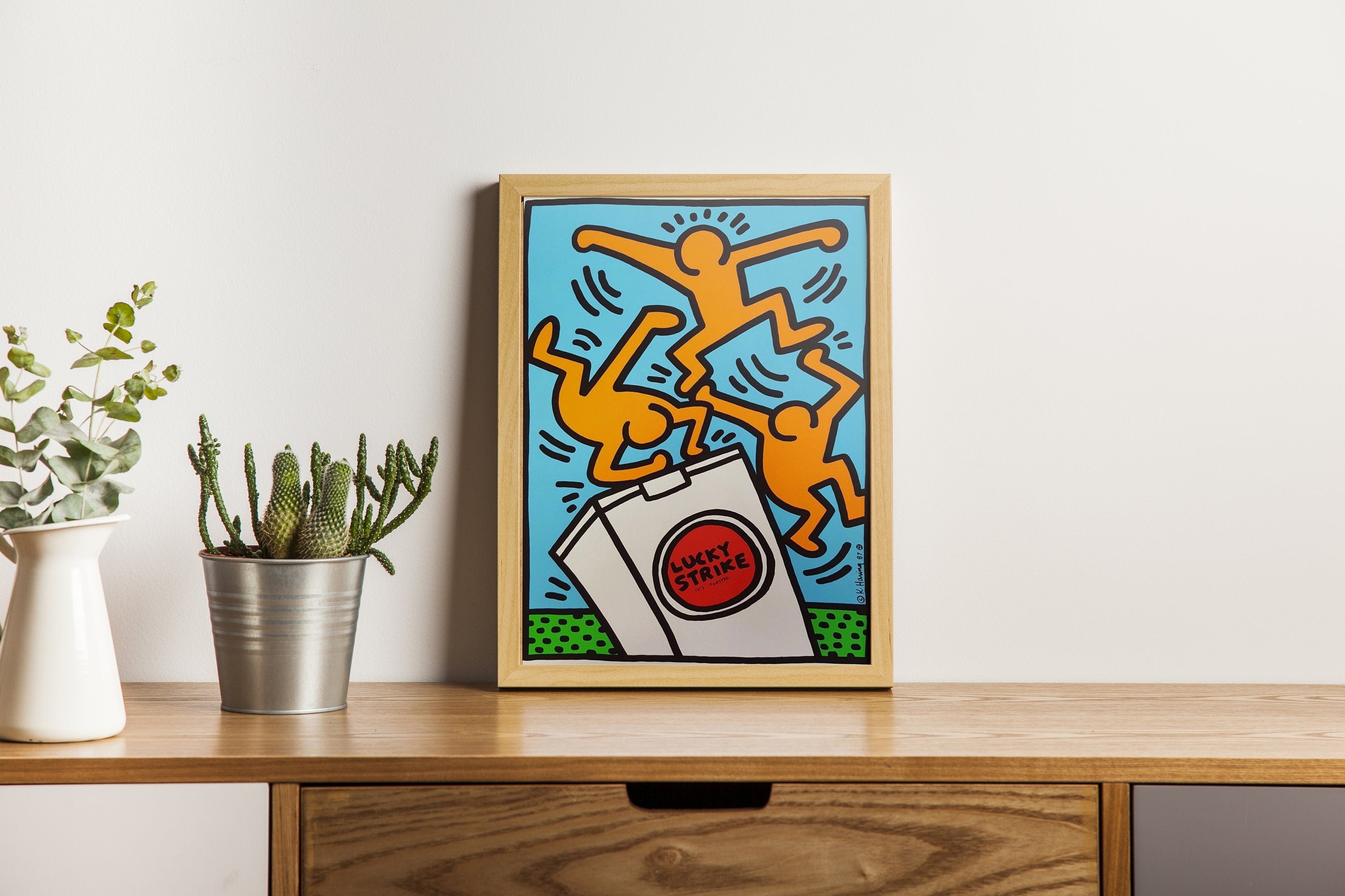 Keith Haring Lucky Strike Canvas Art