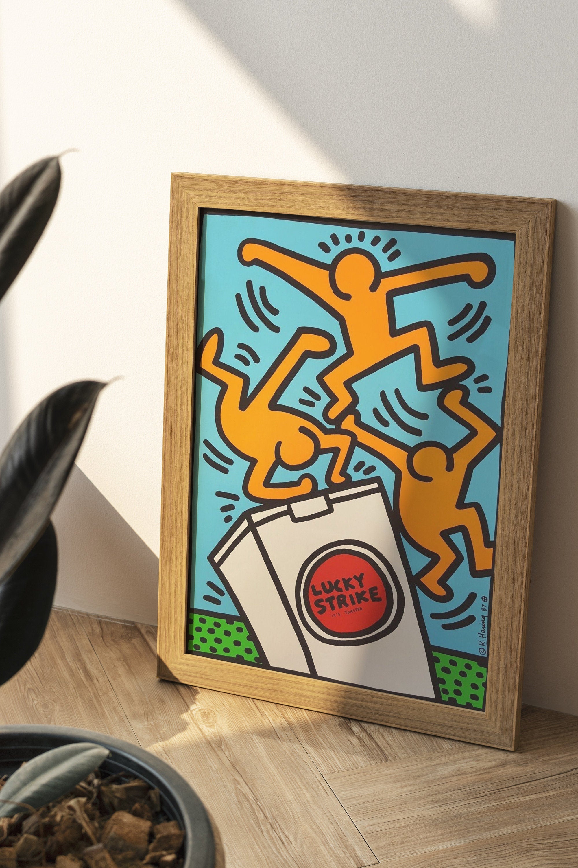 Keith Haring Lucky Strike Canvas Art