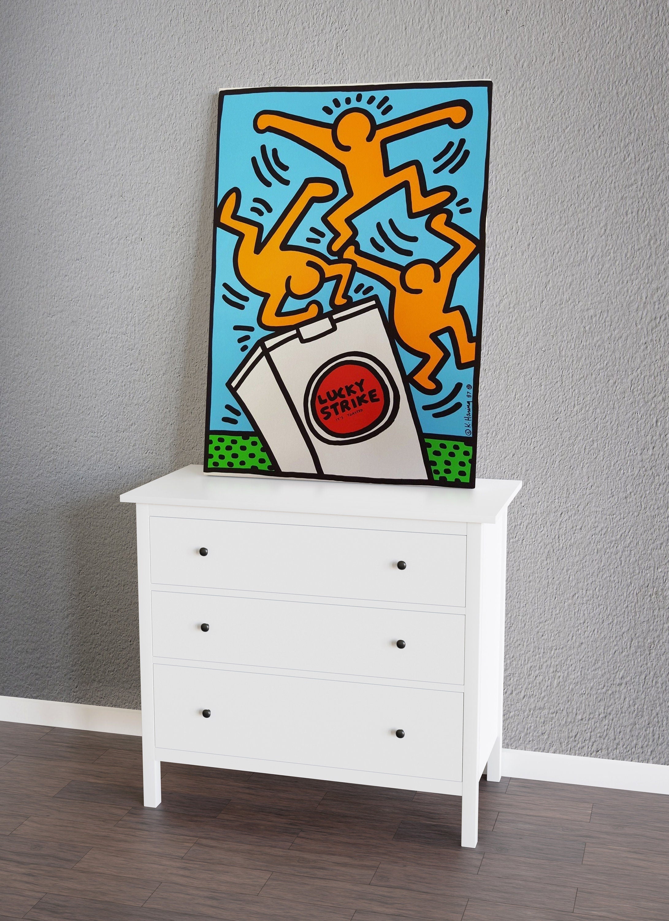 Keith Haring Lucky Strike Canvas Art