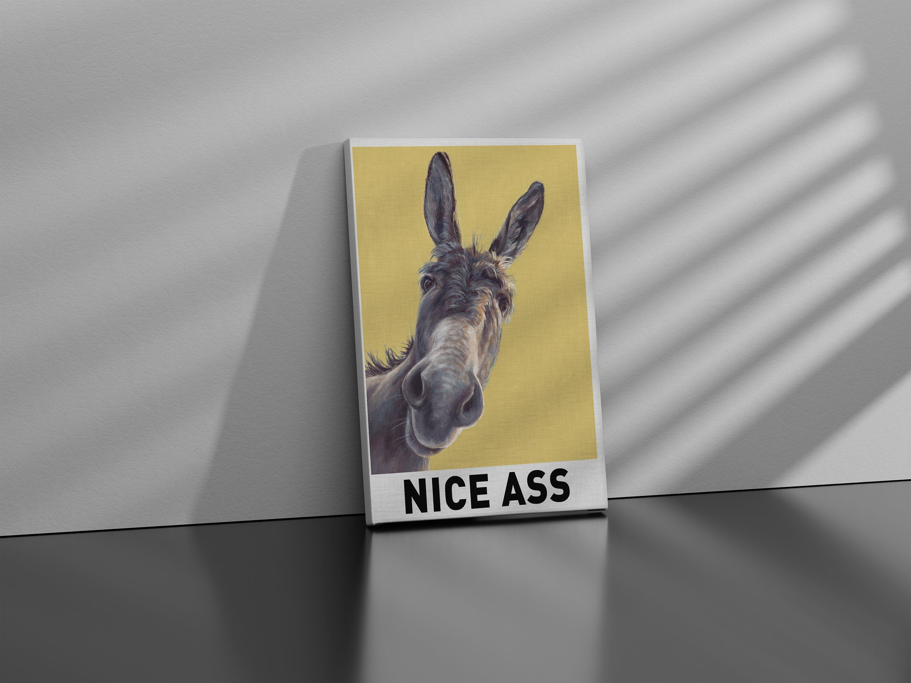 Nice Ass Donkey Canvas Poster