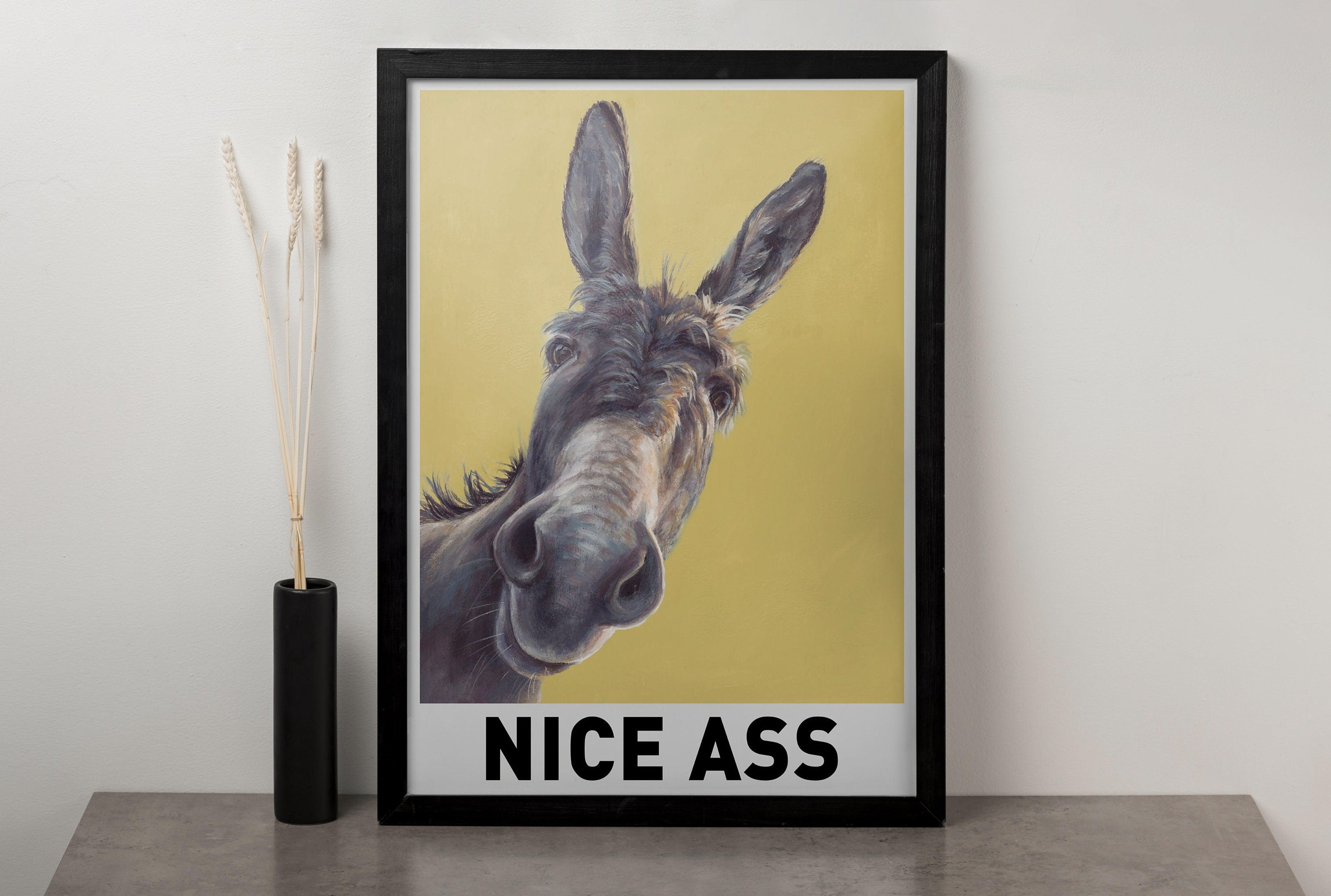 Nice Ass Donkey Canvas Poster