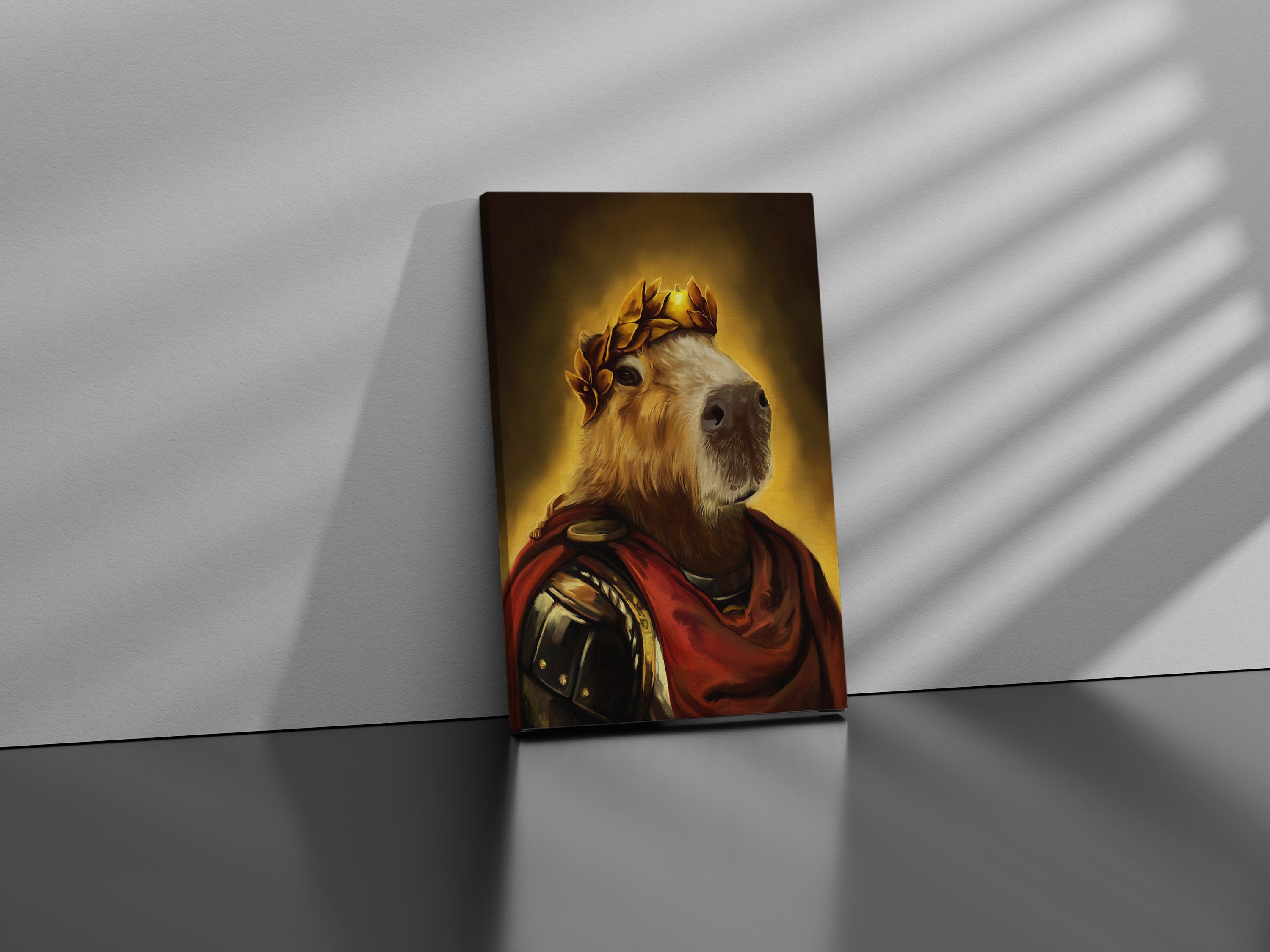 Caesar Capybara Canvas Art