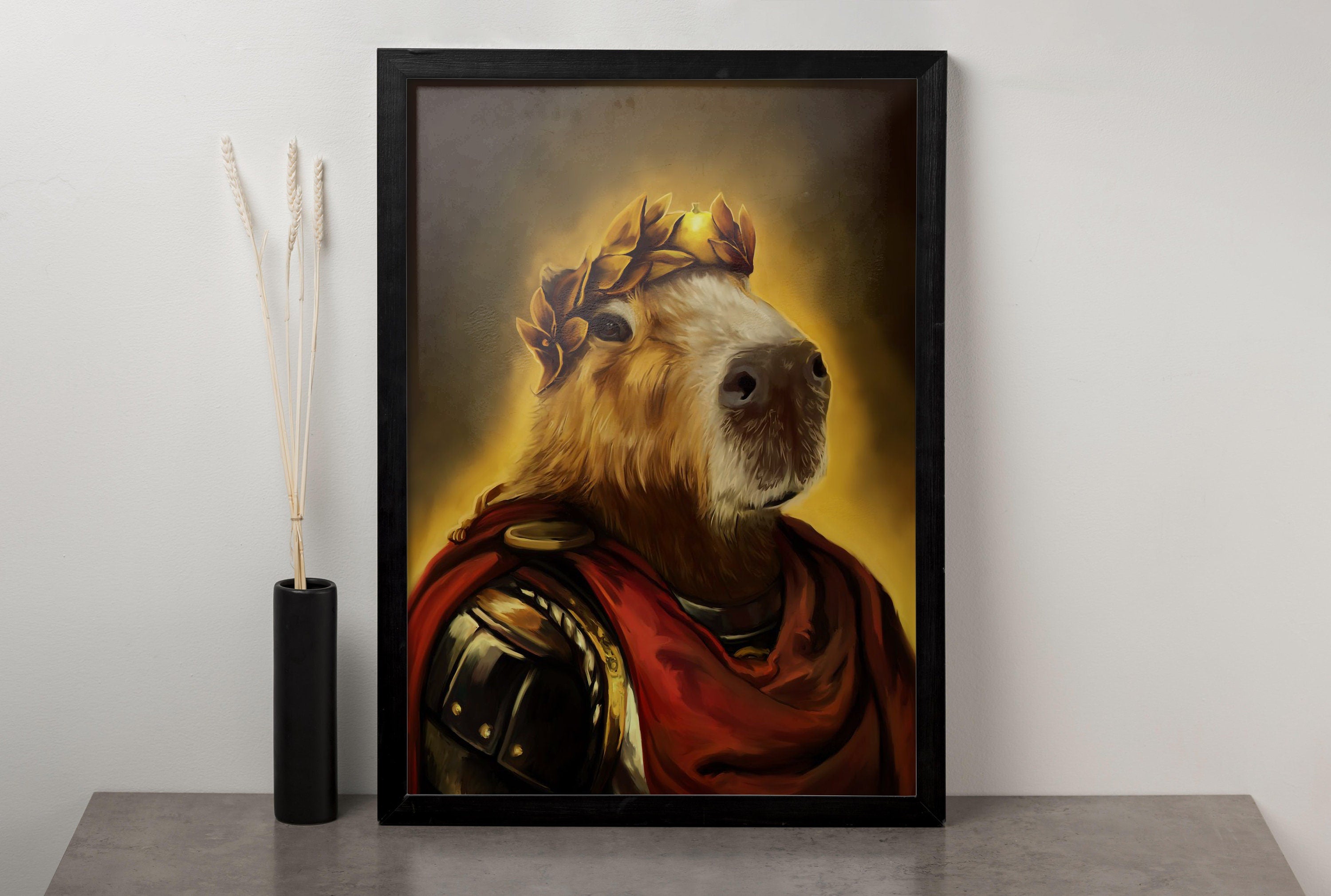 Caesar Capybara Canvas Art