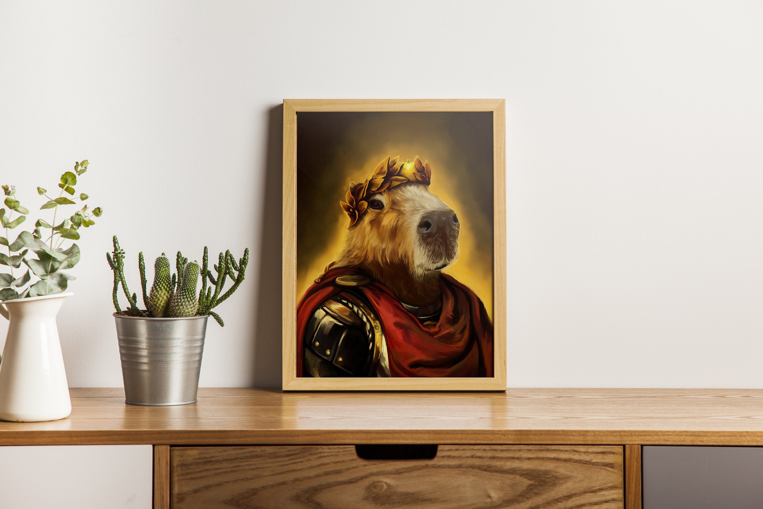 Caesar Capybara Canvas Art