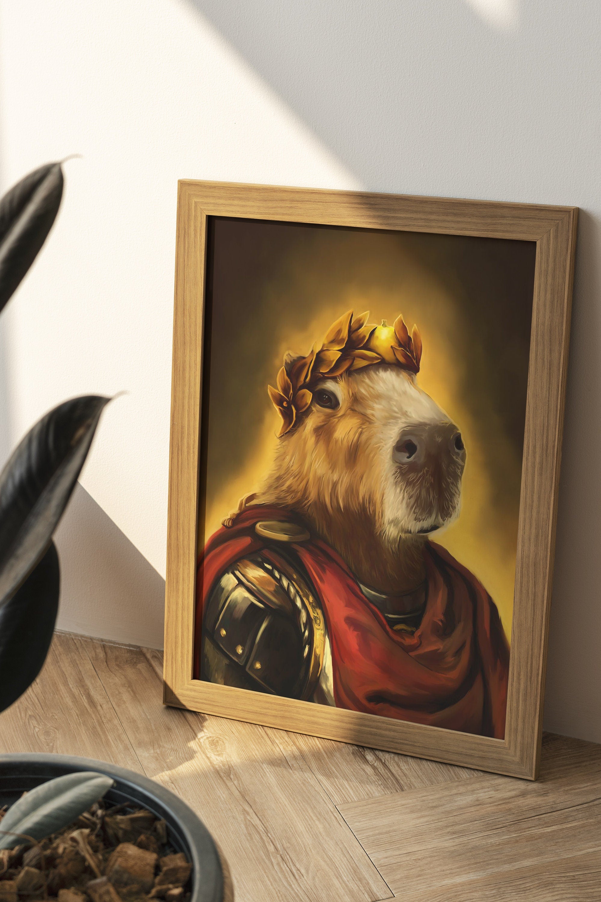 Caesar Capybara Canvas Art