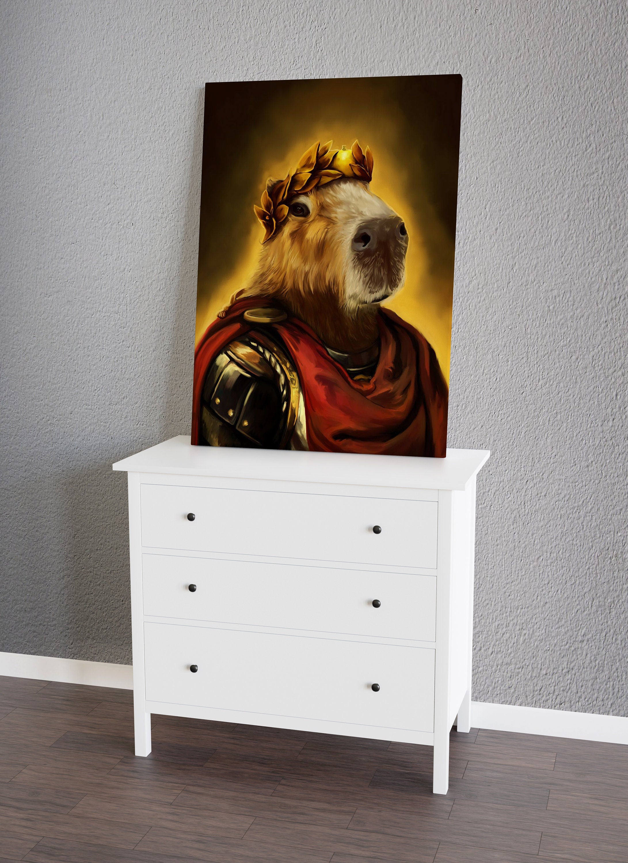 Caesar Capybara Canvas Art