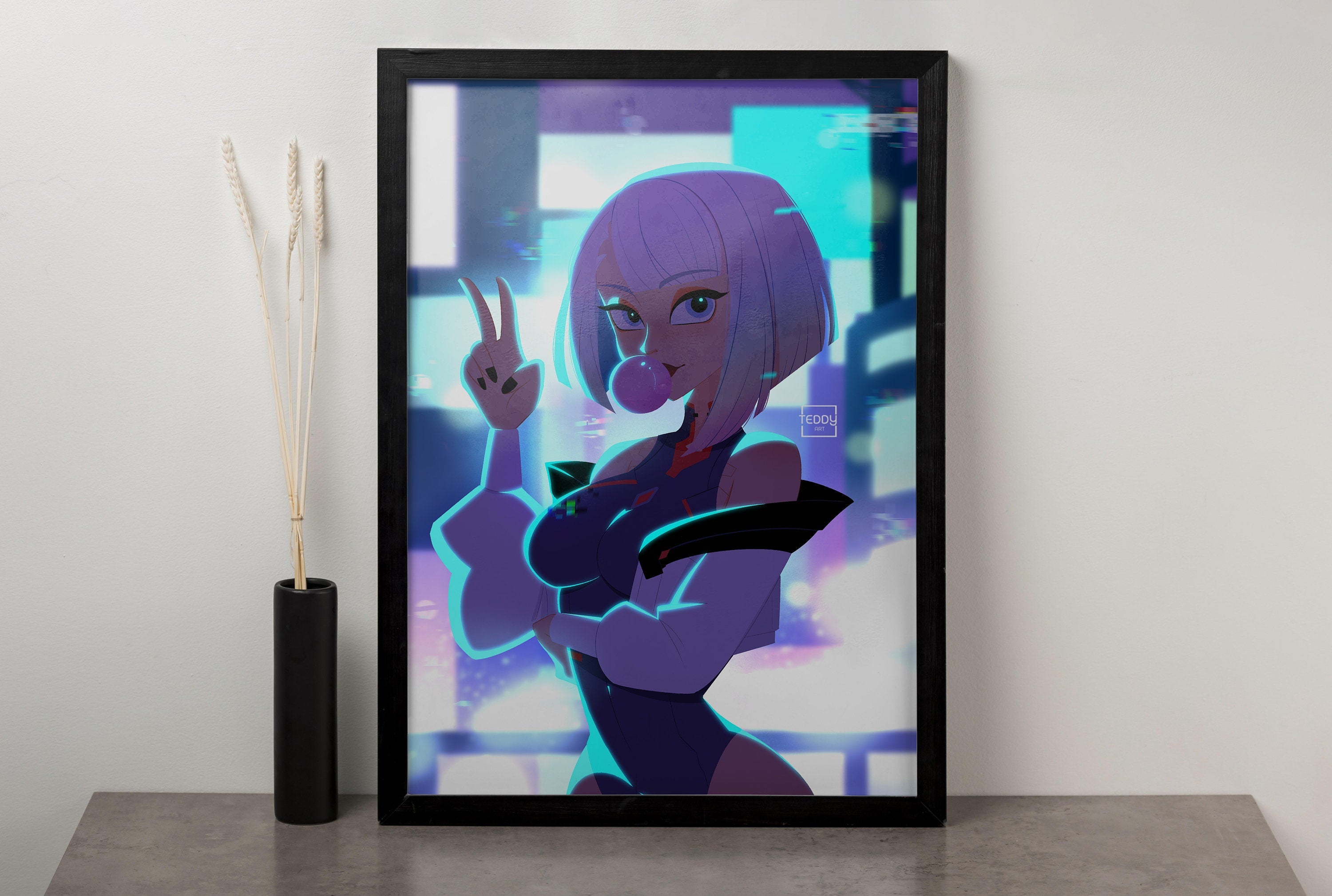 Cyberpunk Edgerunners Lucy Canvas Art