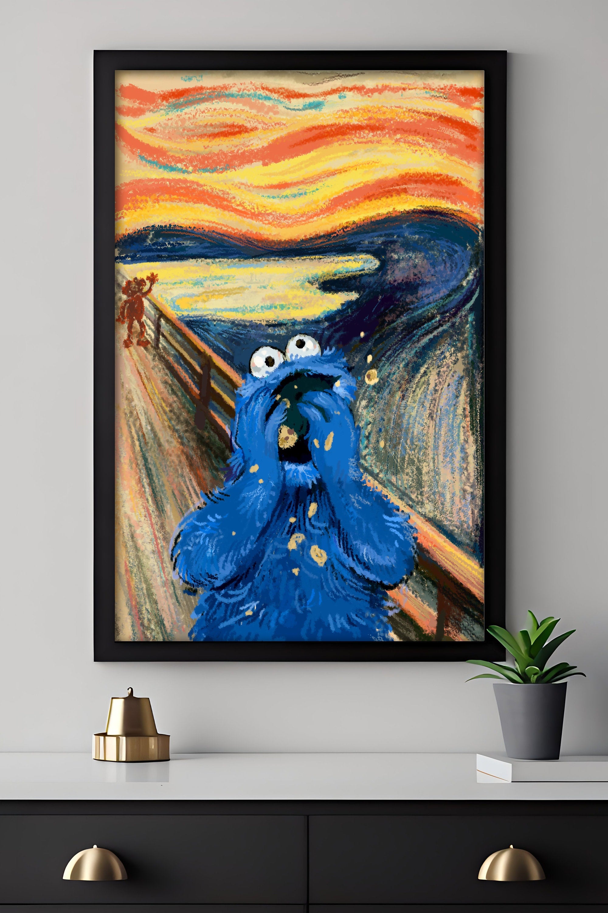 The Scream Parody Canvas